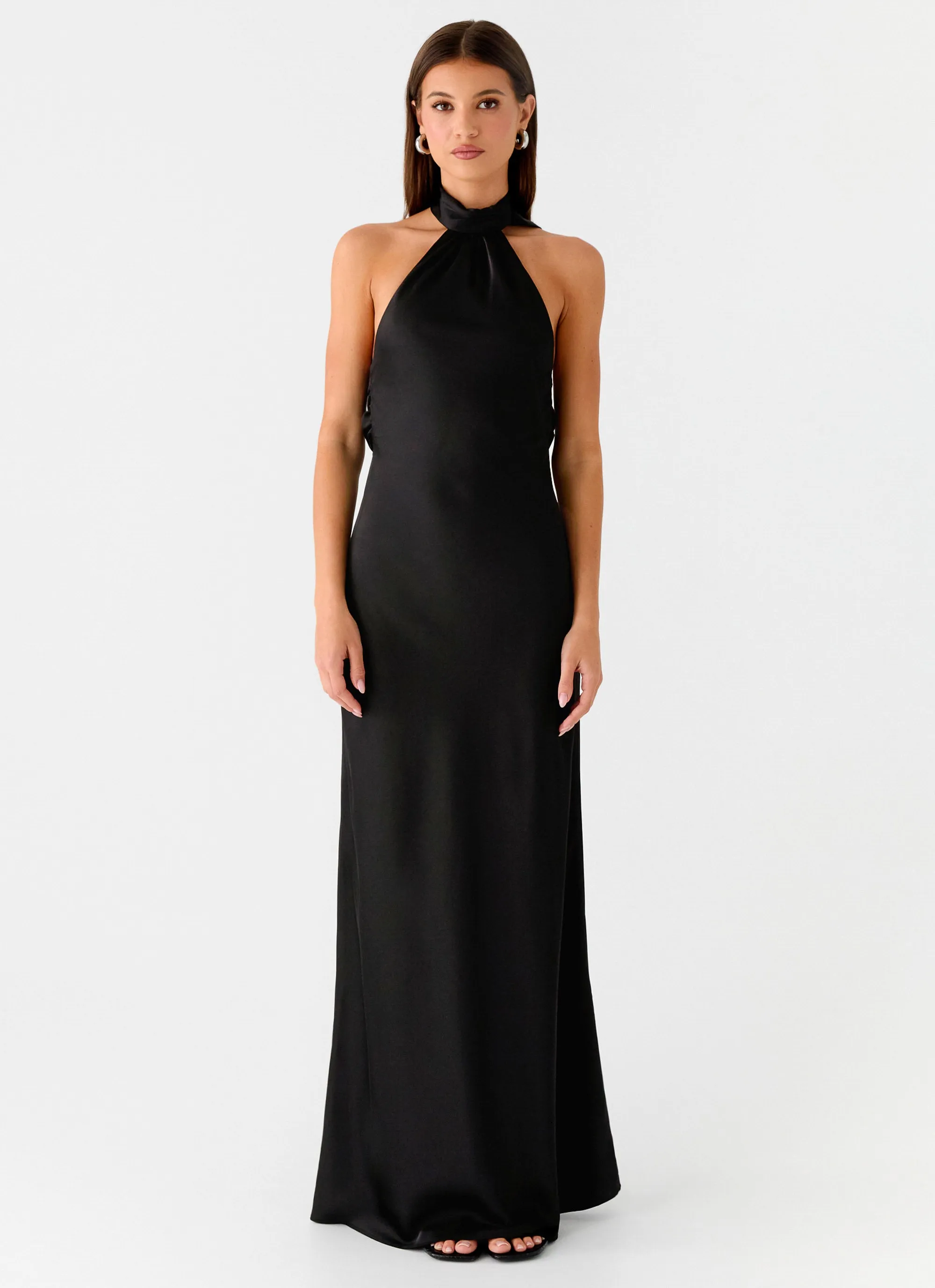 Keena Scarf Maxi Dress - Black sold by Peppermayo product image thumbnail 4