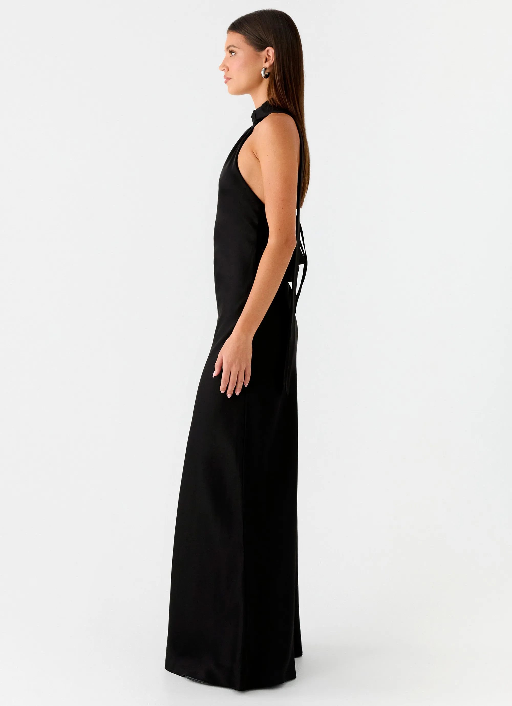 Keena Scarf Maxi Dress - Black sold by Peppermayo product image thumbnail 3