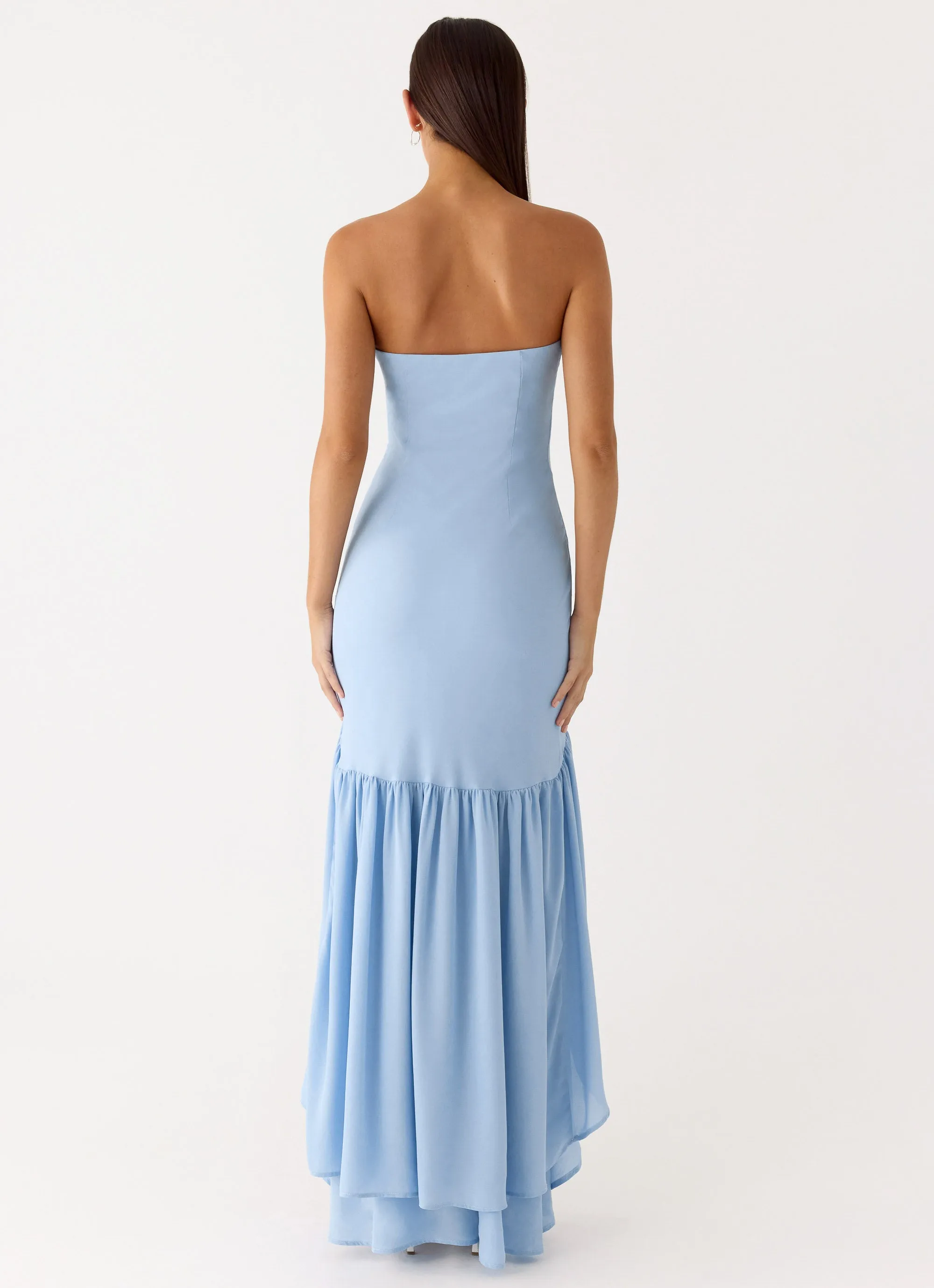 Evander Chiffon Maxi Dress - Blue sold by Peppermayo product image thumbnail 3
