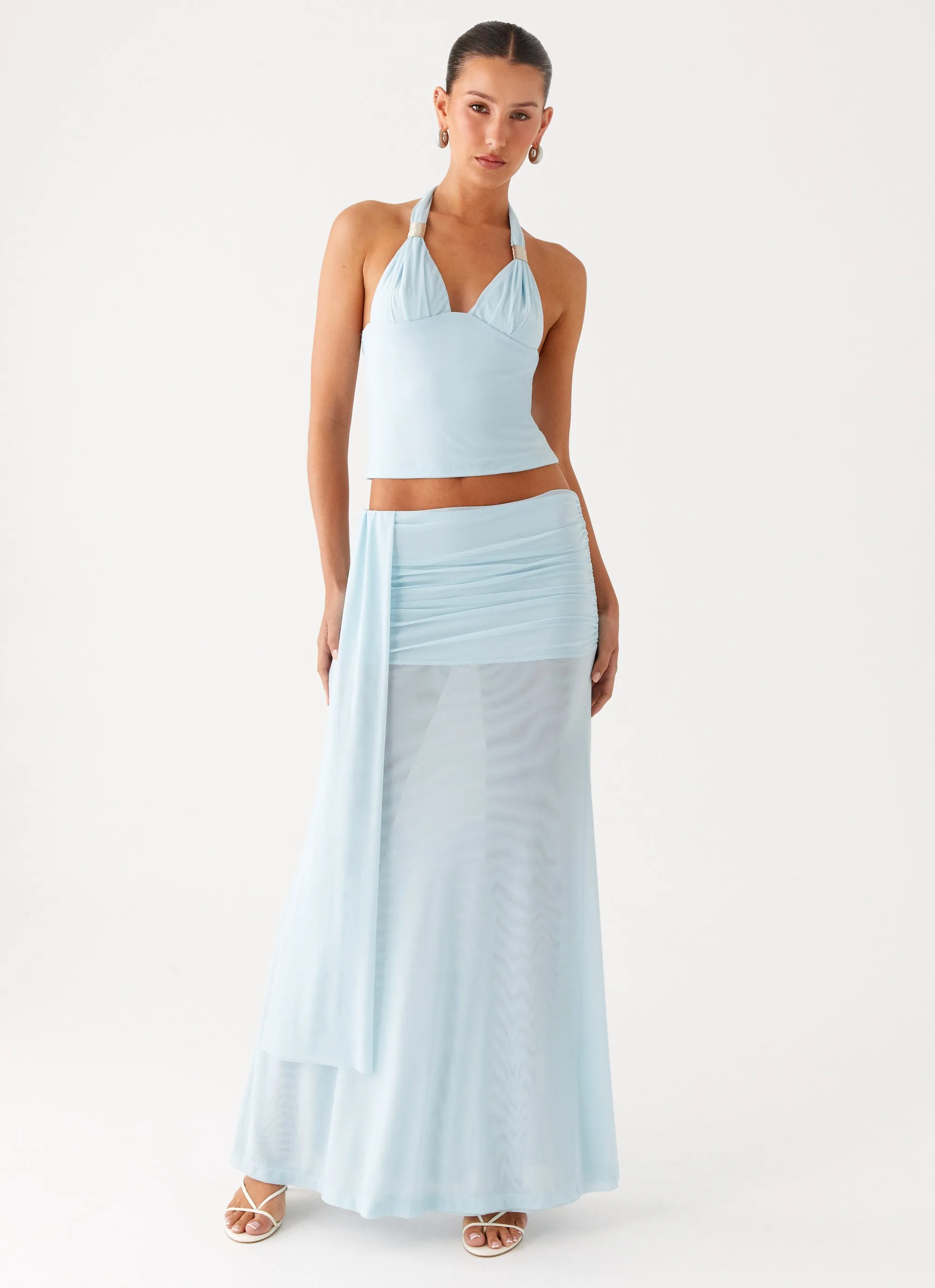 Blaze Maxi Skirt - Blue sold by Peppermayo product image thumbnail 5