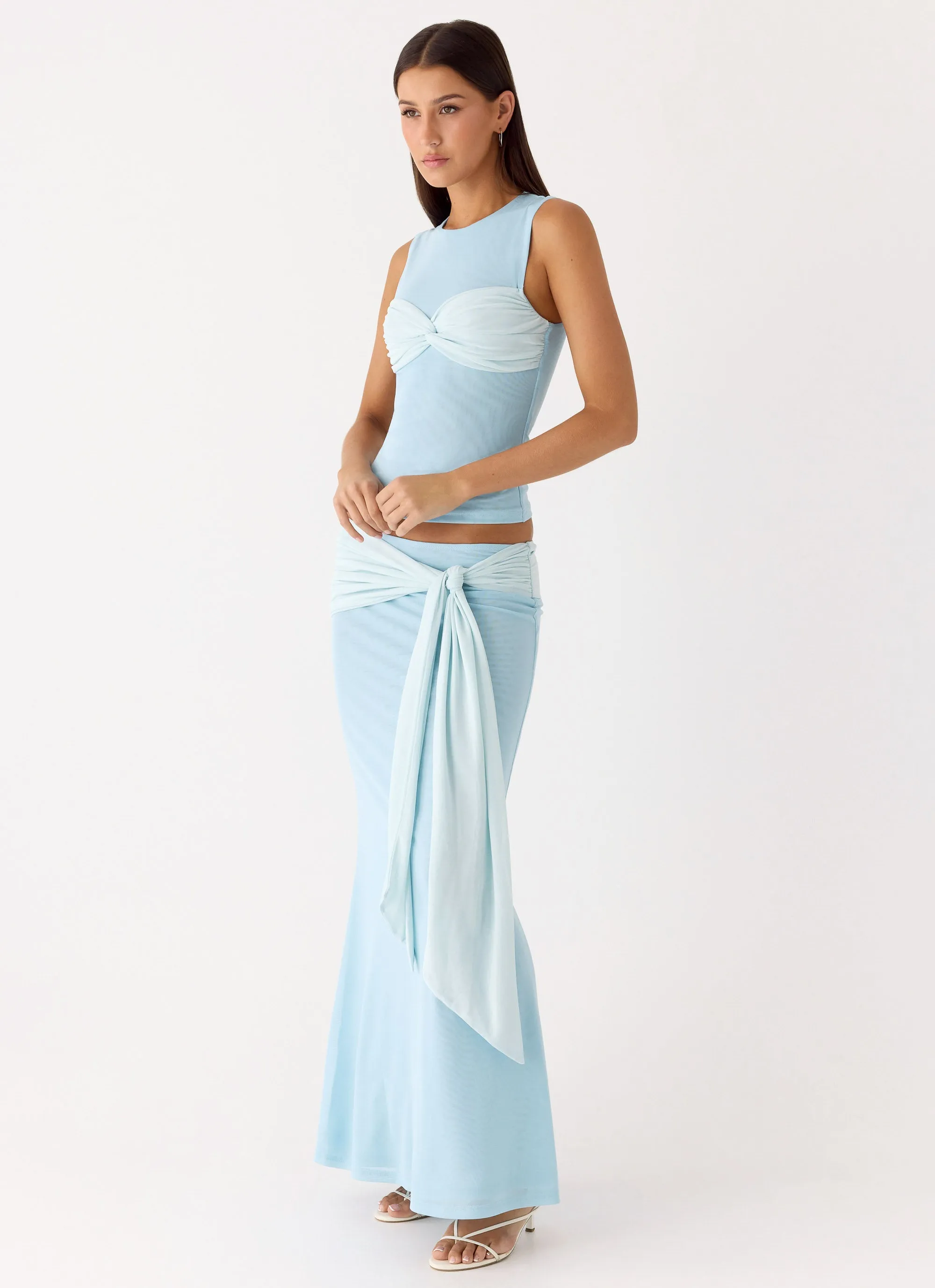 Delani Maxi Skirt - Blue sold by Peppermayo product image thumbnail 5