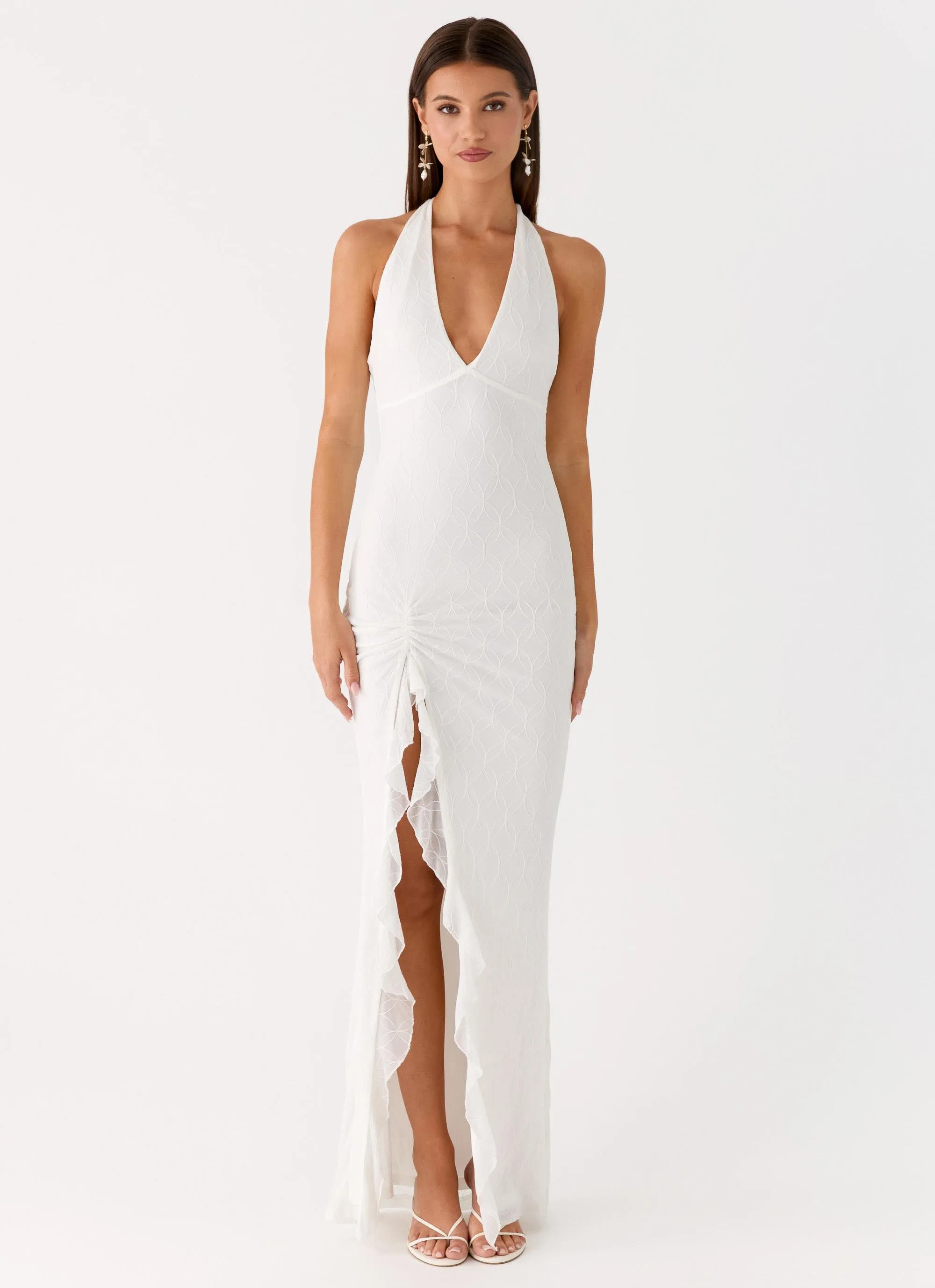 Charmed By You Maxi Dress - White sold by Peppermayo