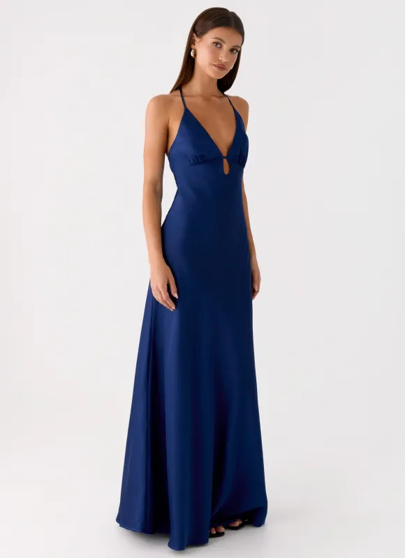 Sundowner Maxi Dress - Navy sold by Peppermayo