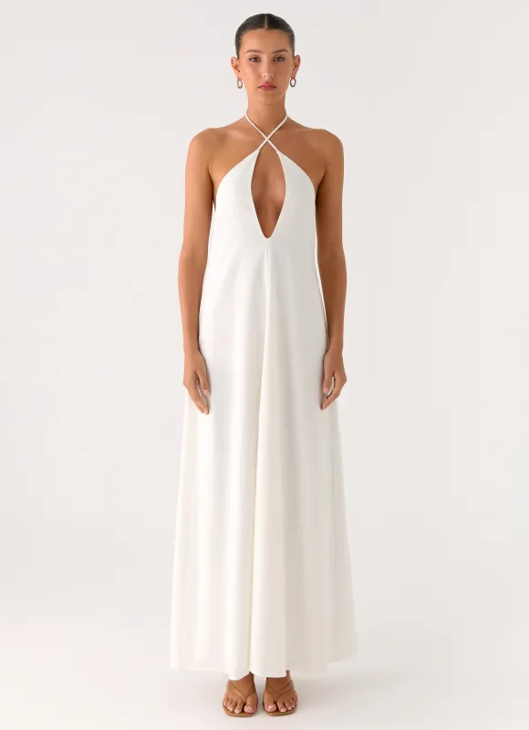 Helden Maxi Dress - White made by Peppermayo