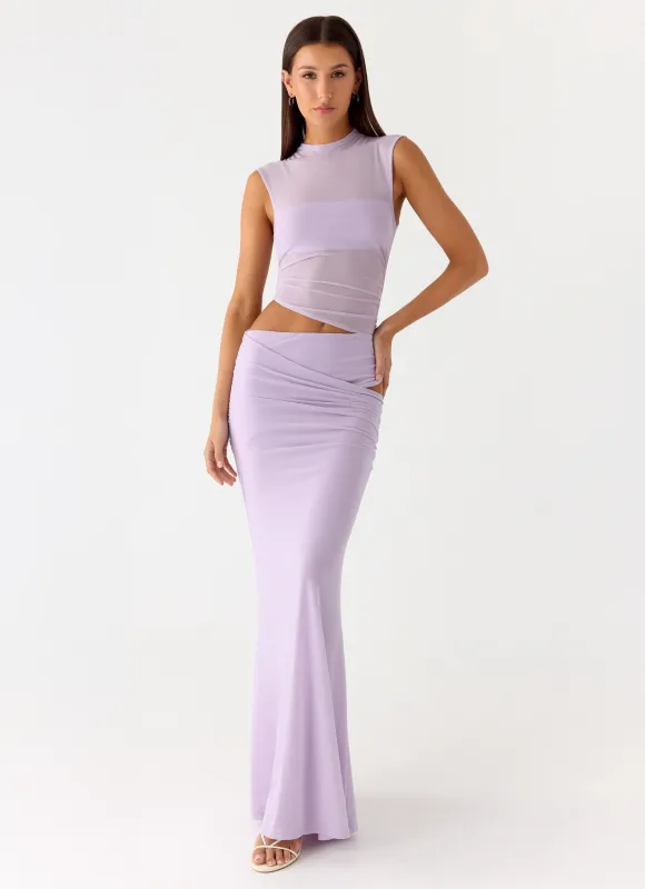 Briony Maxi Dress - Lavender sold by Peppermayo