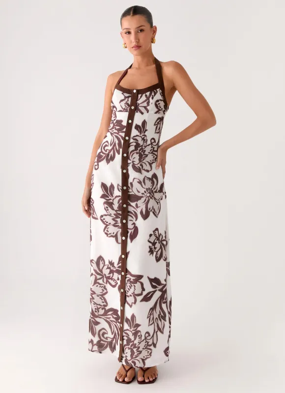 Jovanni Maxi Dress - Vanilla Meadow sold by Peppermayo