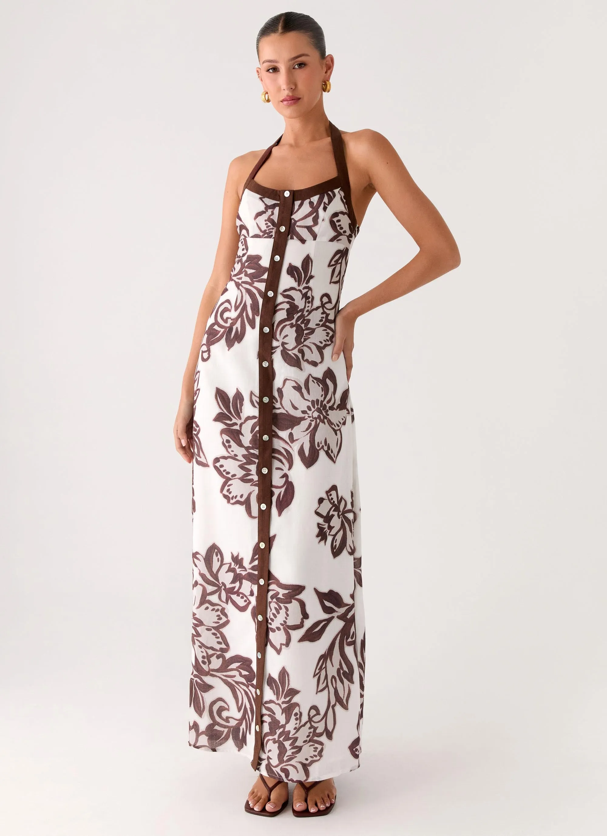 Jovanni Maxi Dress - Vanilla Meadow sold by Peppermayo