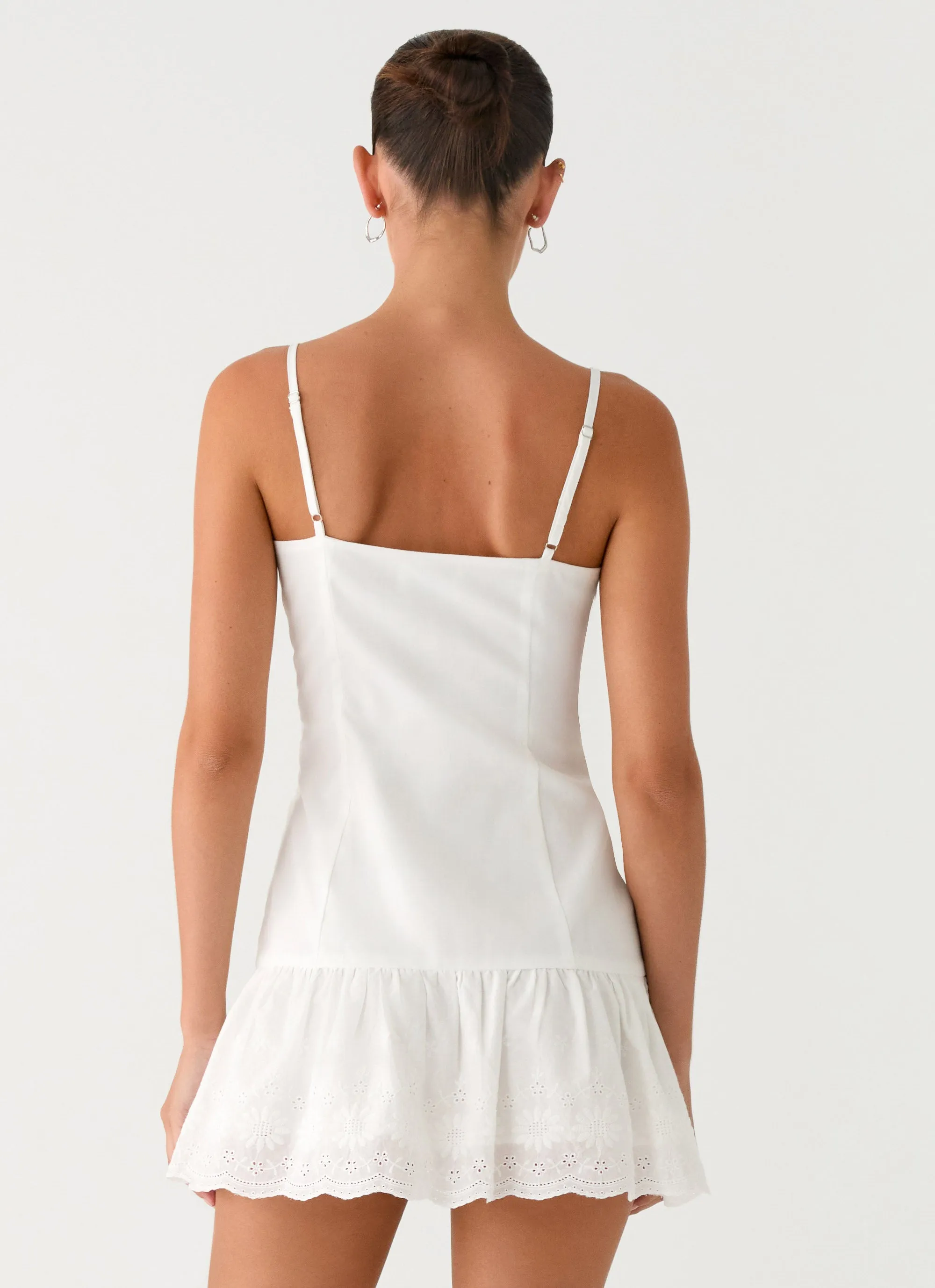 Sync Love Broderie Mini Dress - White sold by Peppermayo product image thumbnail 4