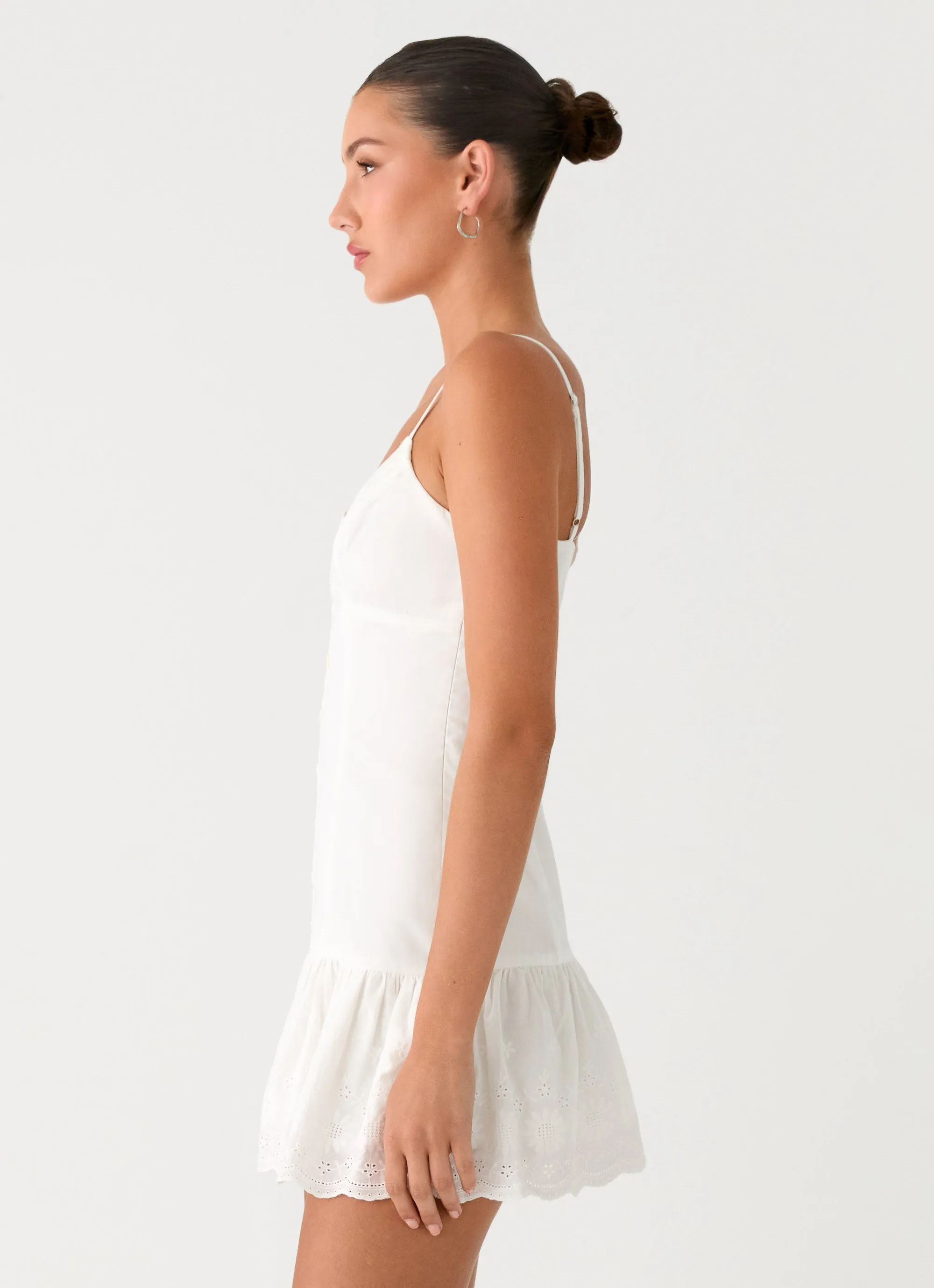 Sync Love Broderie Mini Dress - White sold by Peppermayo product image thumbnail 3