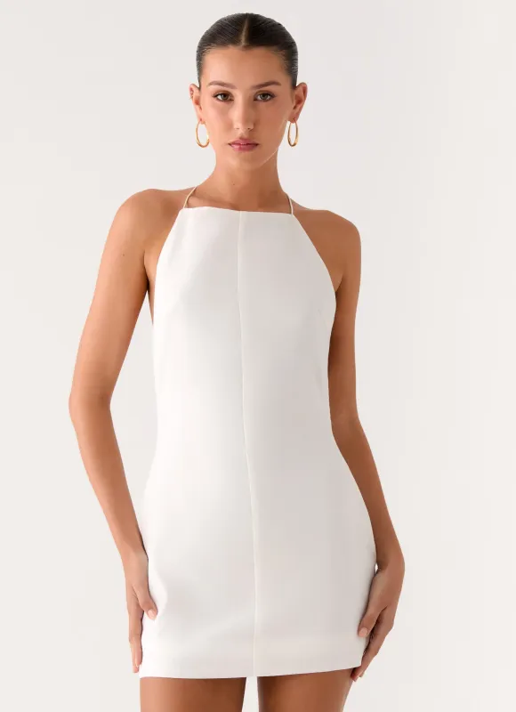 Again And Again Mini Dress - Ivory sold by Peppermayo
