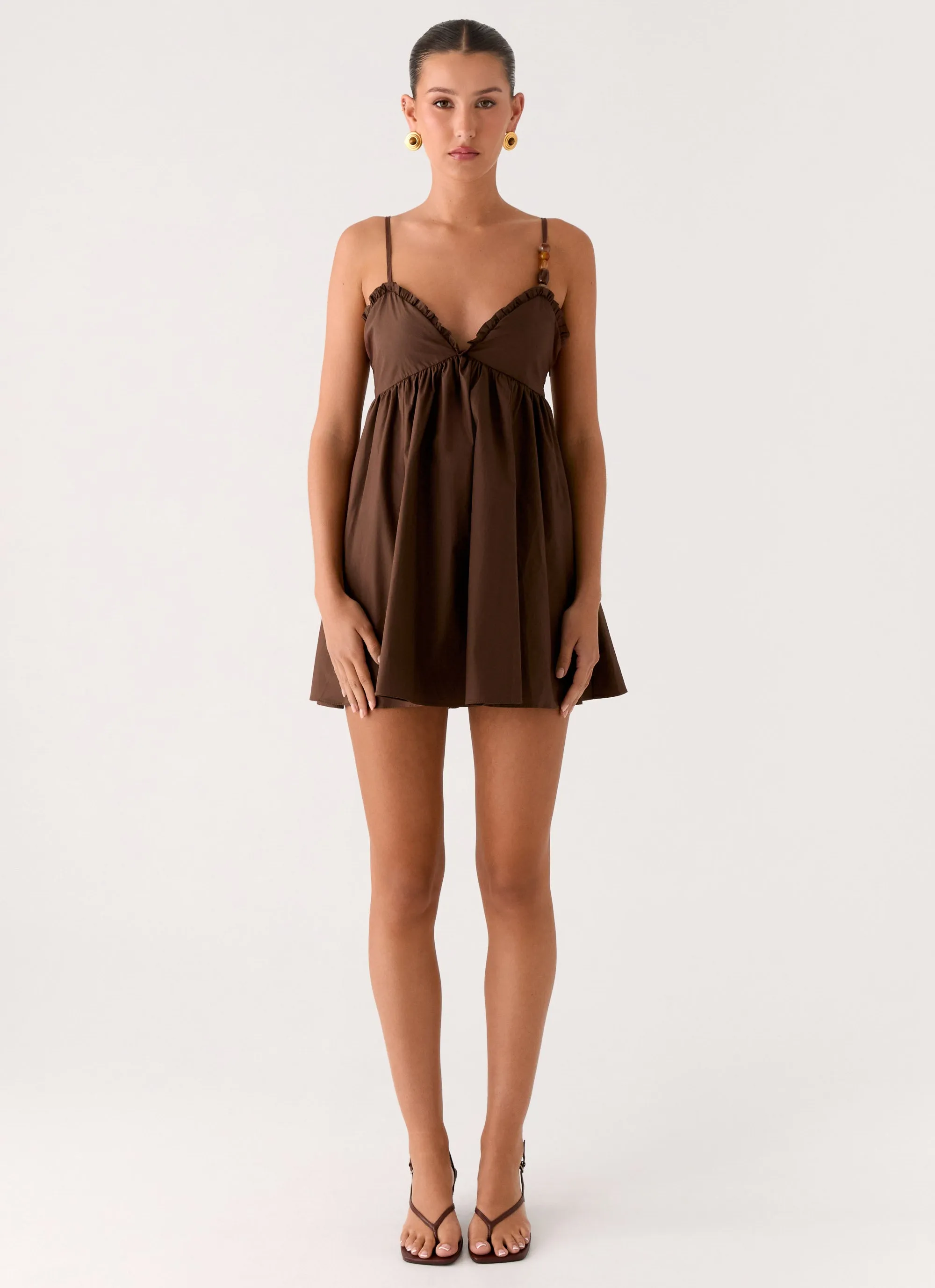 Jonas Mini Dress - Brown sold by Peppermayo product image thumbnail 2