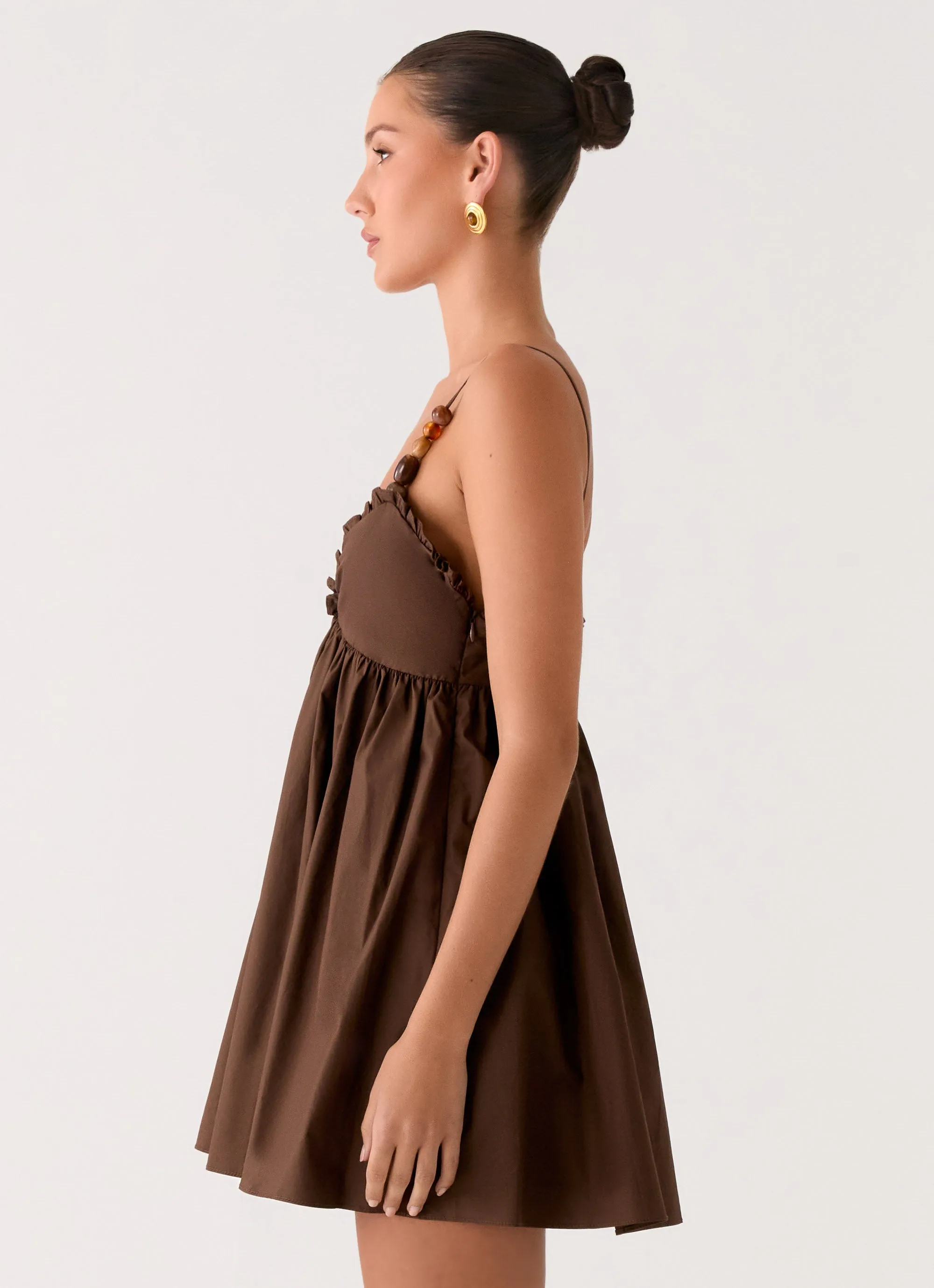Jonas Mini Dress - Brown sold by Peppermayo product image thumbnail 3