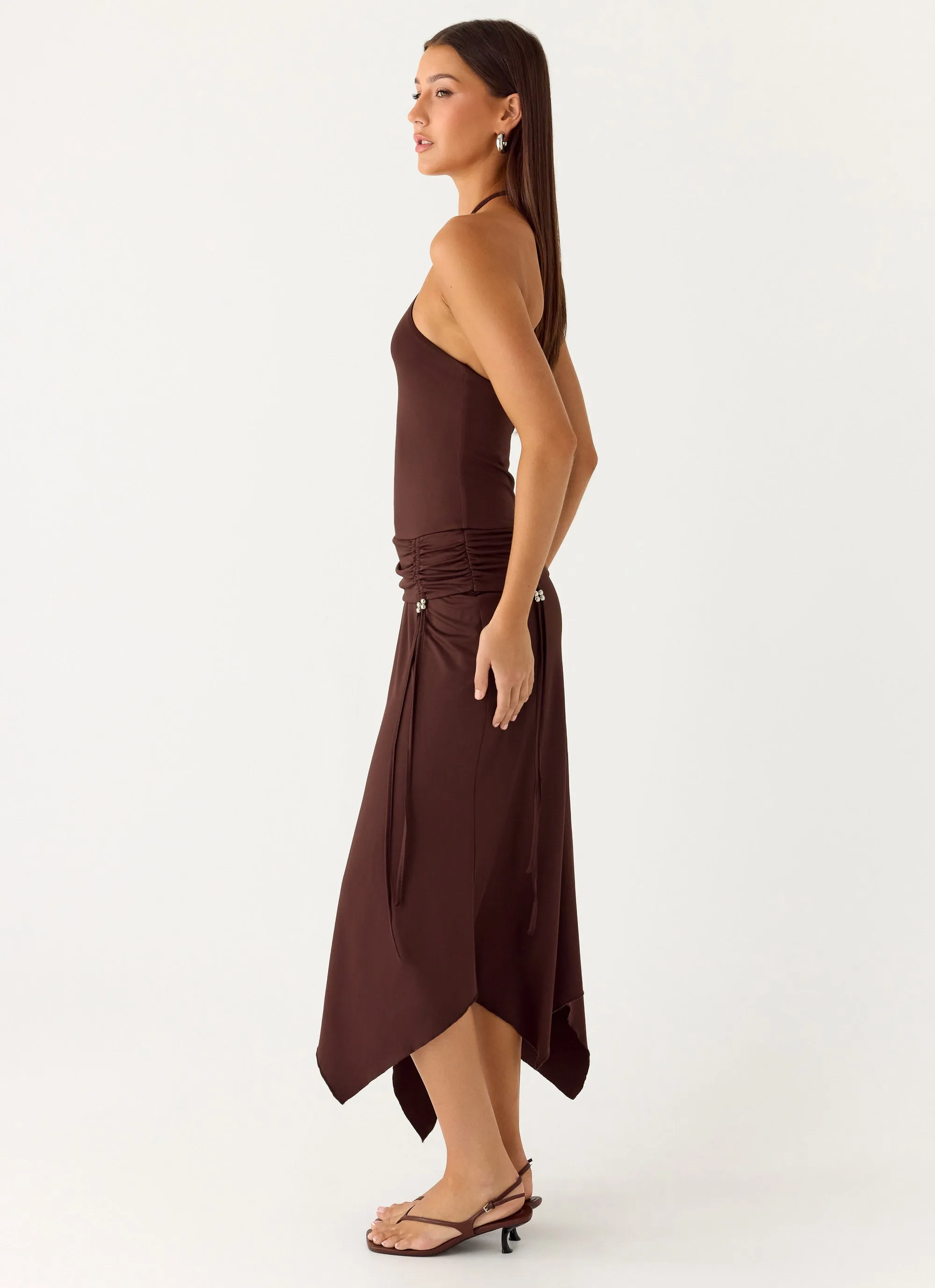 Becerra Midi Dress - Cool Chocolate sold by Peppermayo product image thumbnail 2