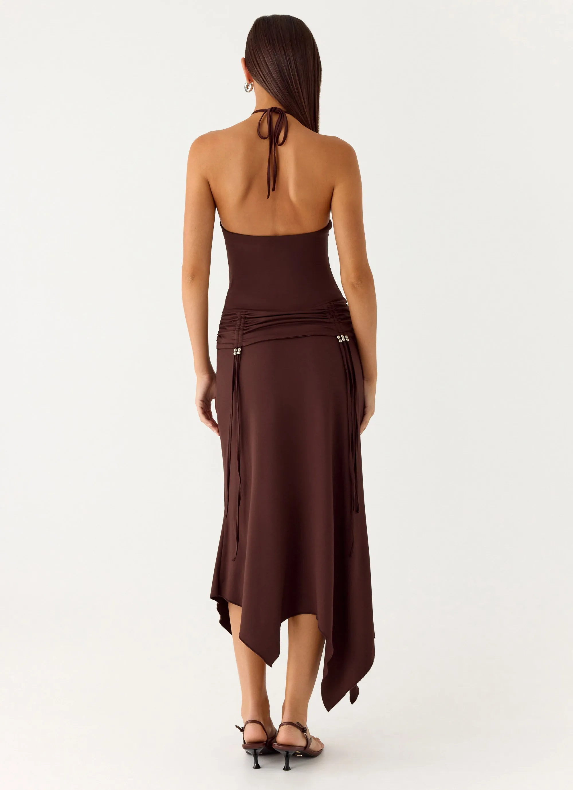 Becerra Midi Dress - Cool Chocolate sold by Peppermayo product image thumbnail 3