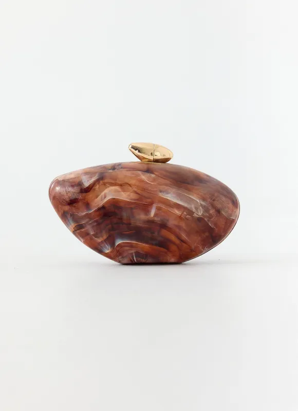 Sweet Escape Clutch Bag - Brown made by Peppermayo