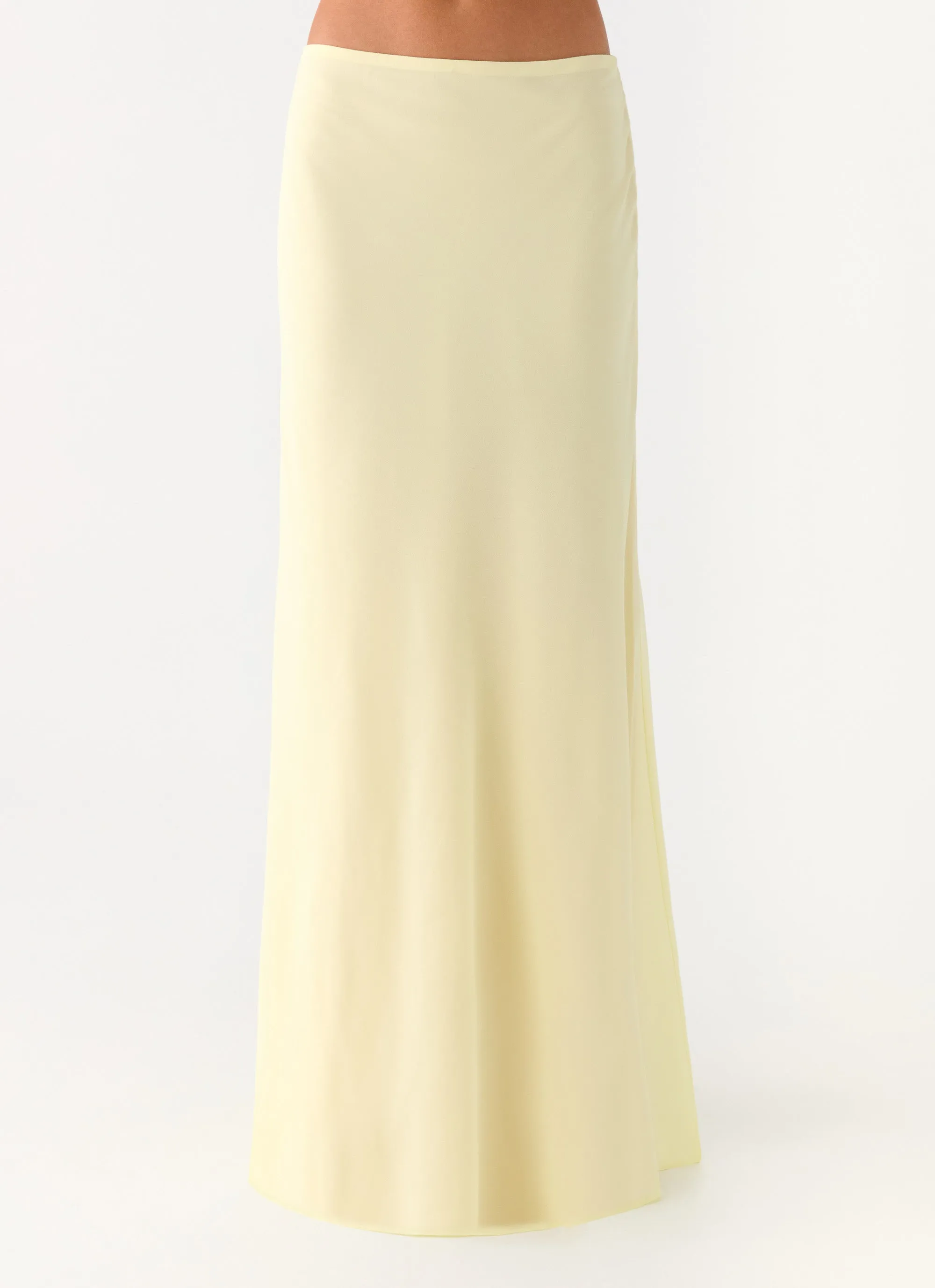 Star Girl Chiffon Maxi Skirt - Yellow sold by Peppermayo