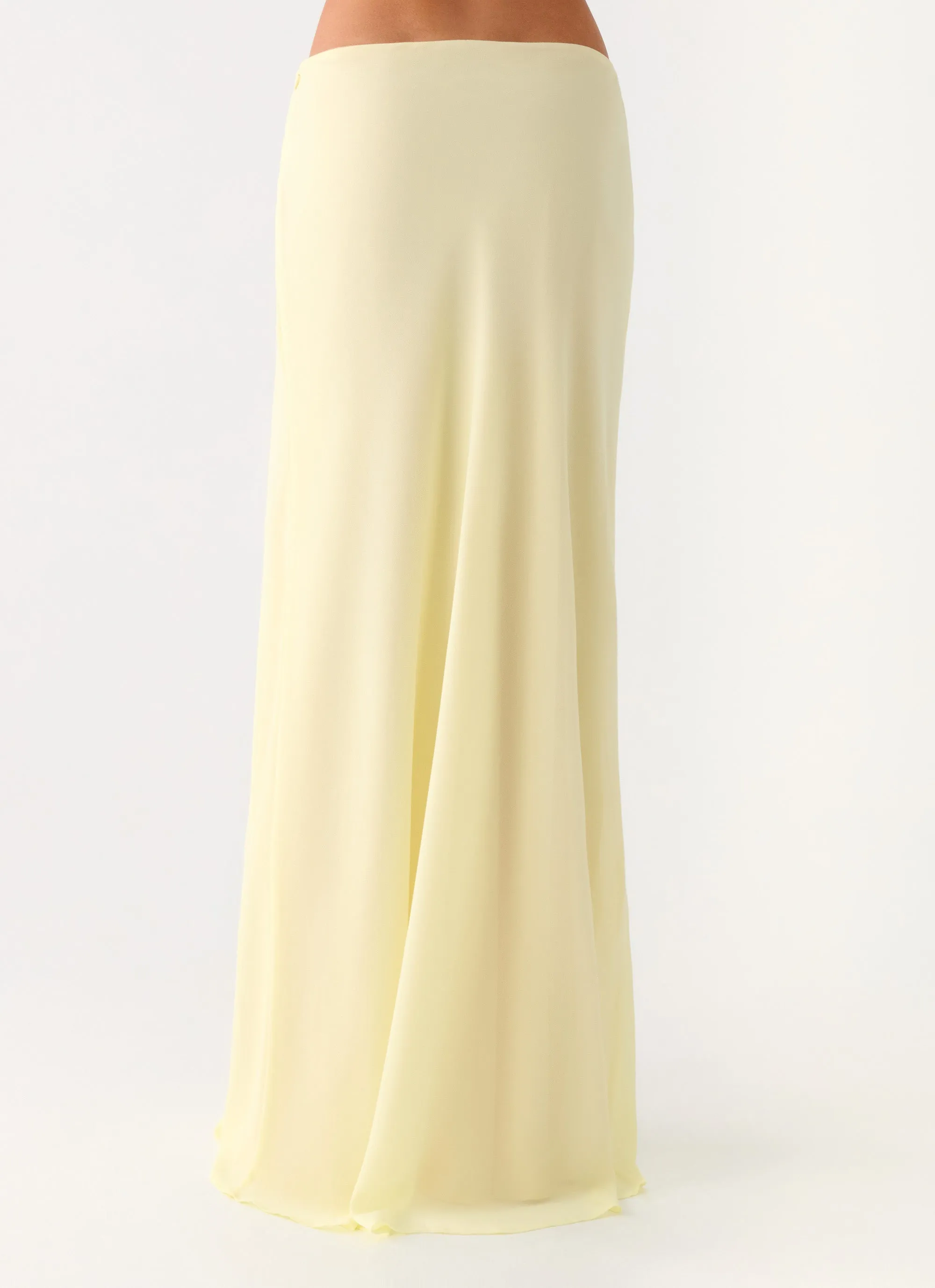 Star Girl Chiffon Maxi Skirt - Yellow sold by Peppermayo product image thumbnail 4