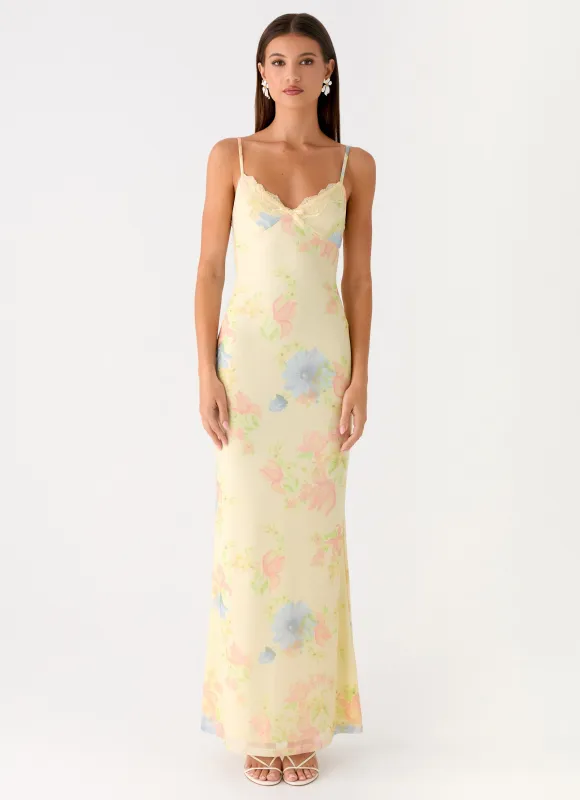 Milira Maxi Dress - Spring Meadow sold by Peppermayo