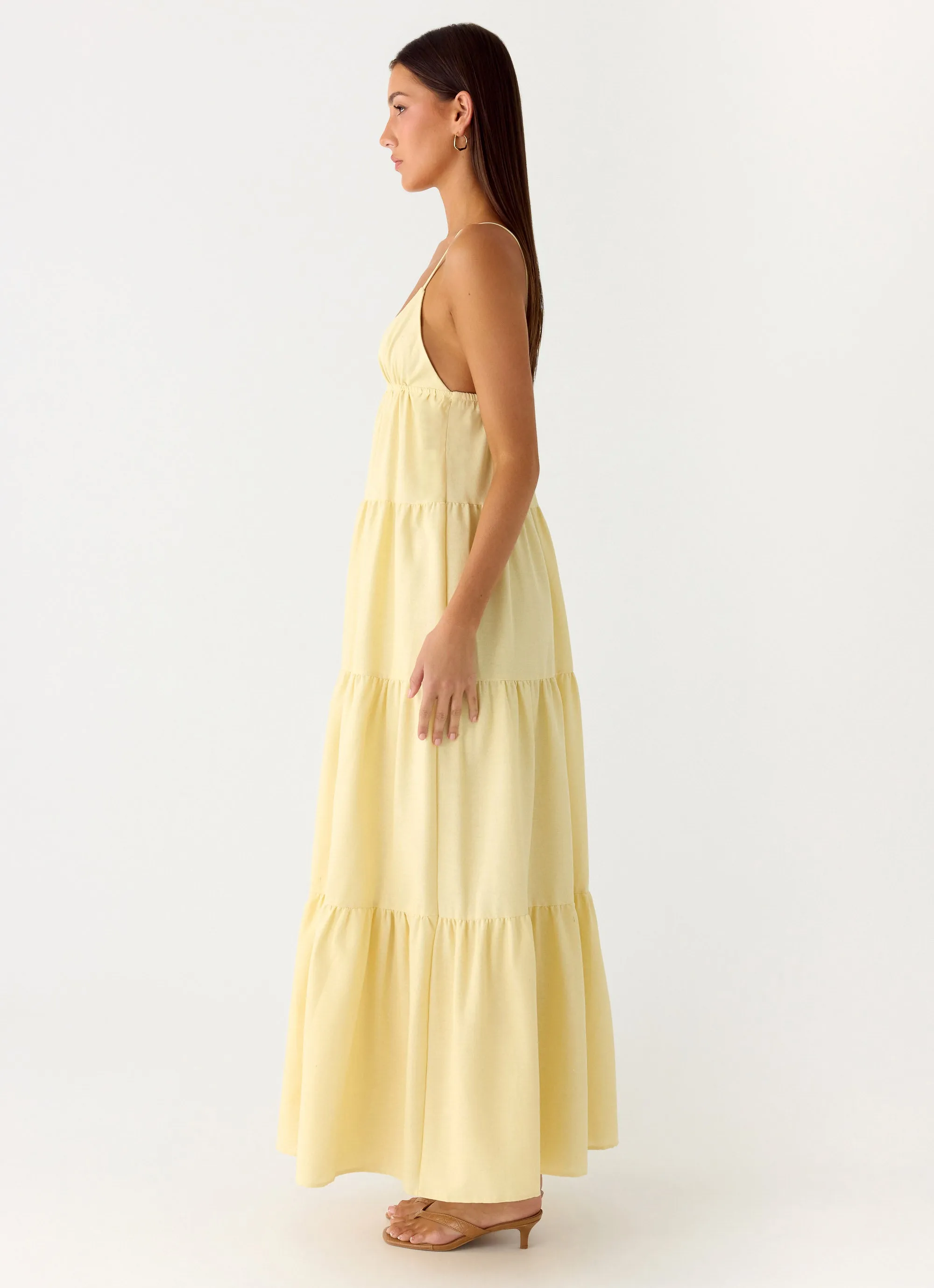 Lotty Linen Maxi Dress - Yellow sold by Peppermayo product image thumbnail 2
