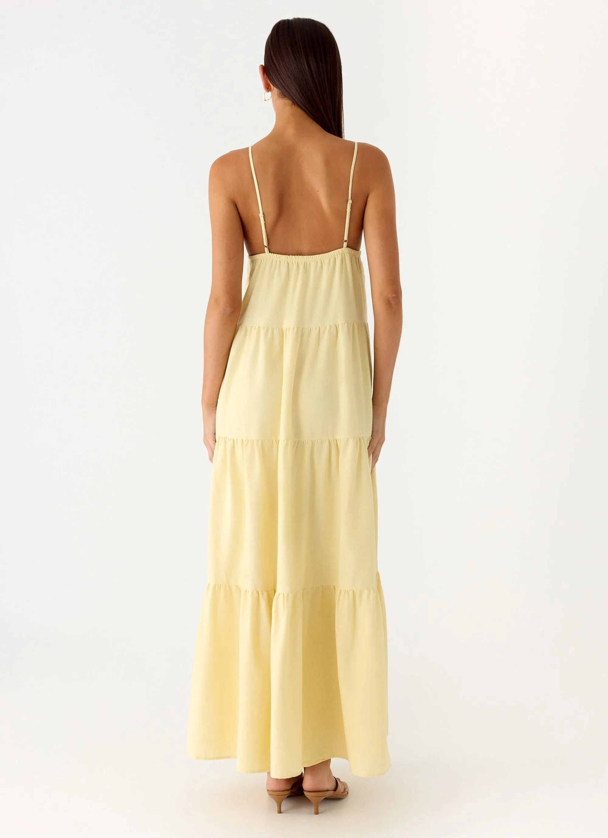 Lotty Linen Maxi Dress - Yellow sold by Peppermayo product image thumbnail 3