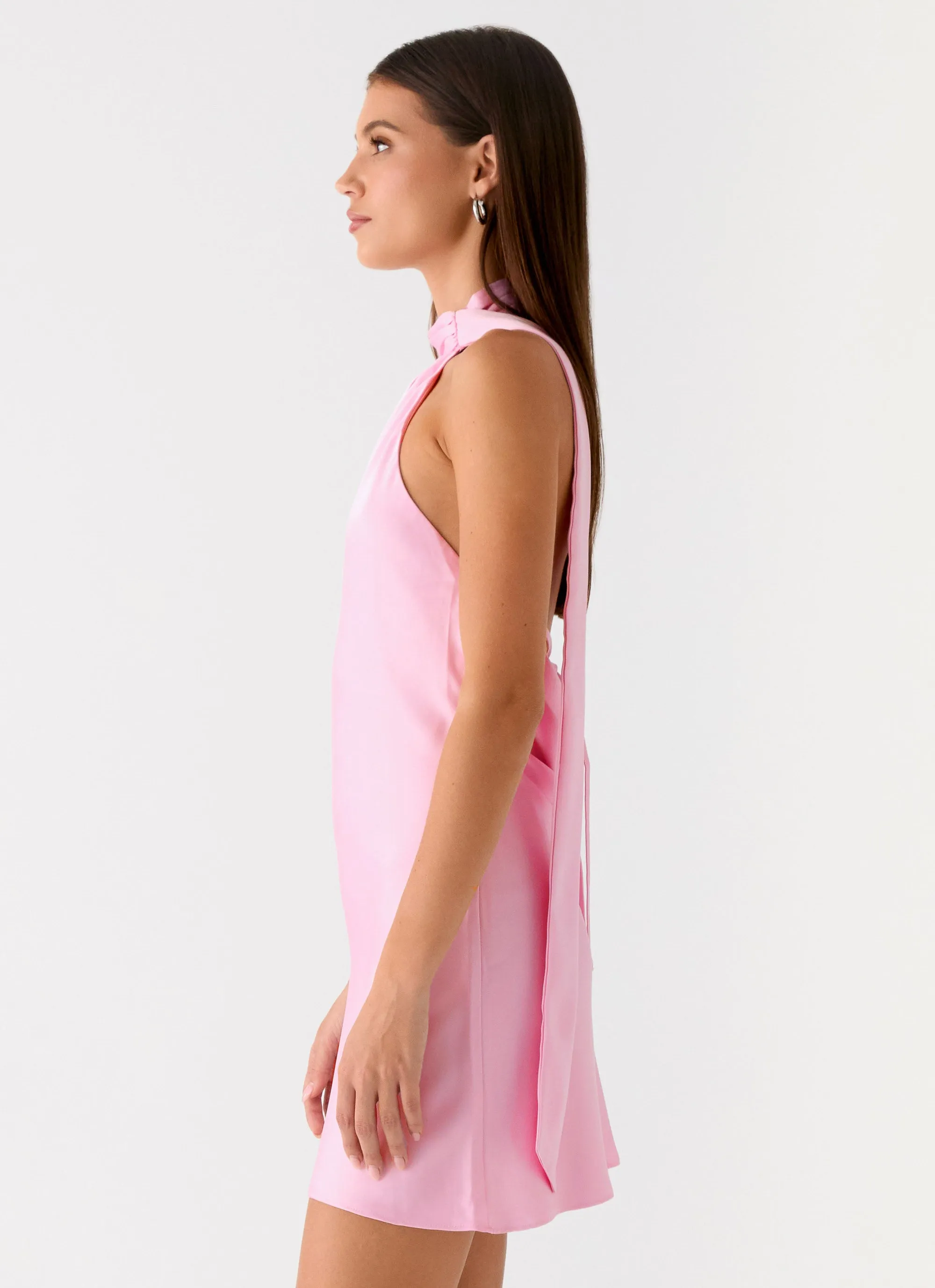 Keena Scarf Mini Dress - Pink sold by Peppermayo product image thumbnail 3