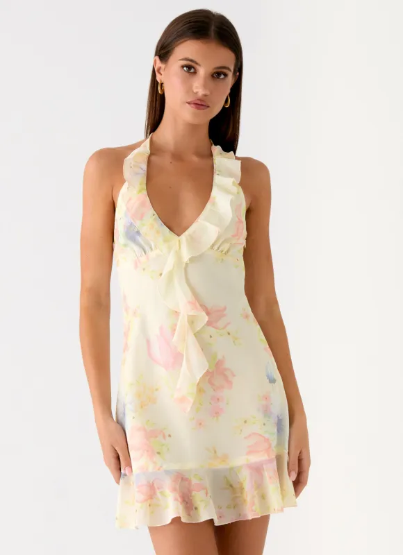 Log In Mini Dress - Spring Meadow sold by Peppermayo