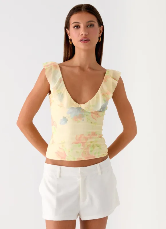 Milena Cami Top - Spring Meadow sold by Peppermayo
