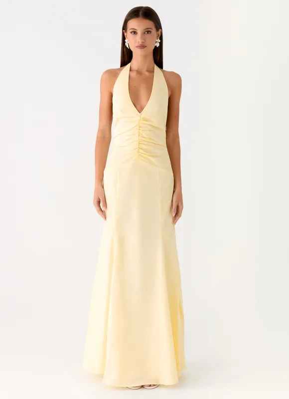 Tanselle Maxi Dress - Butter sold by Peppermayo