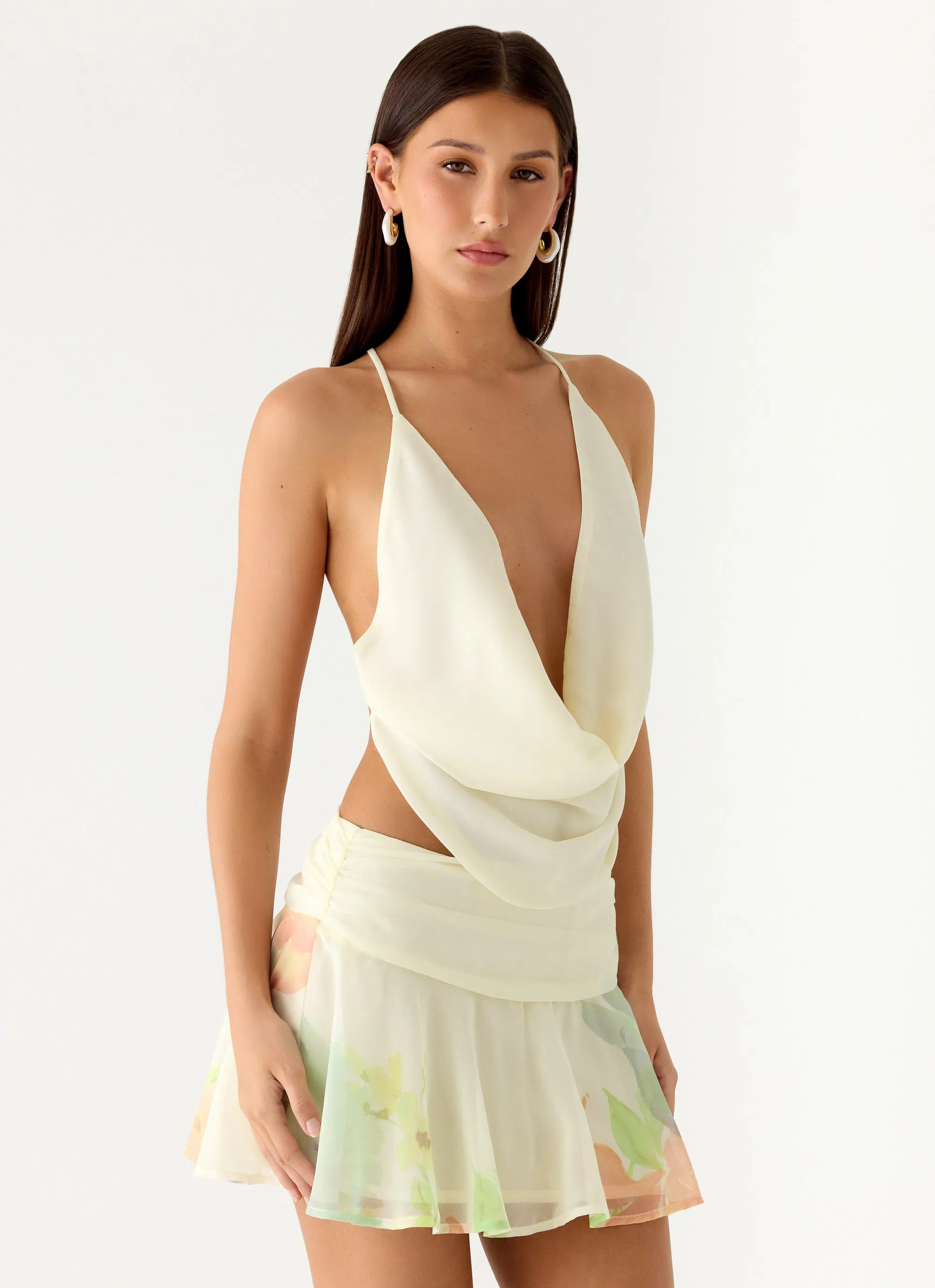 Blushing Bloom Mini Skirt - Spring Meadow sold by Peppermayo product image thumbnail 5
