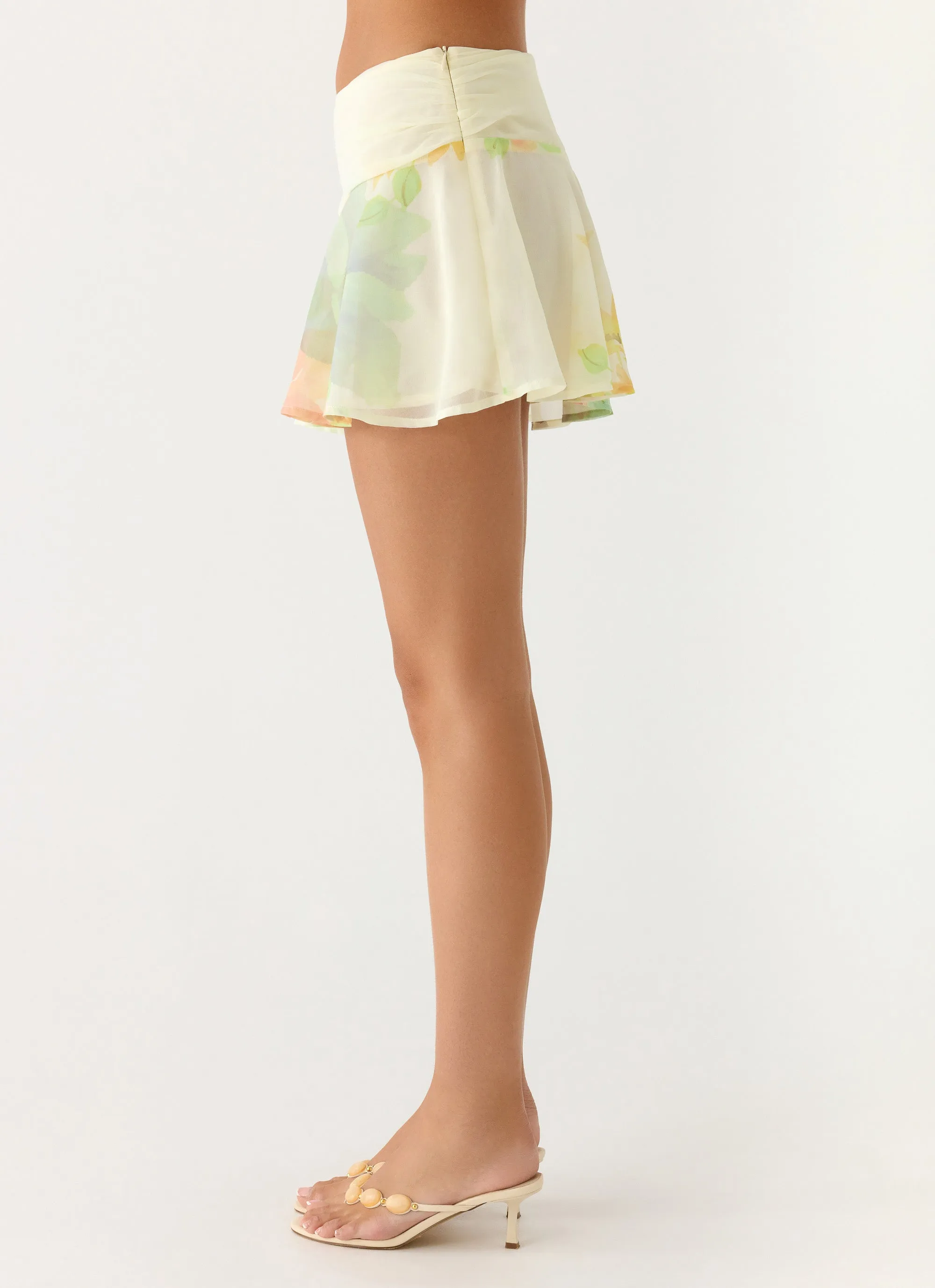 Blushing Bloom Mini Skirt - Spring Meadow sold by Peppermayo product image thumbnail 3