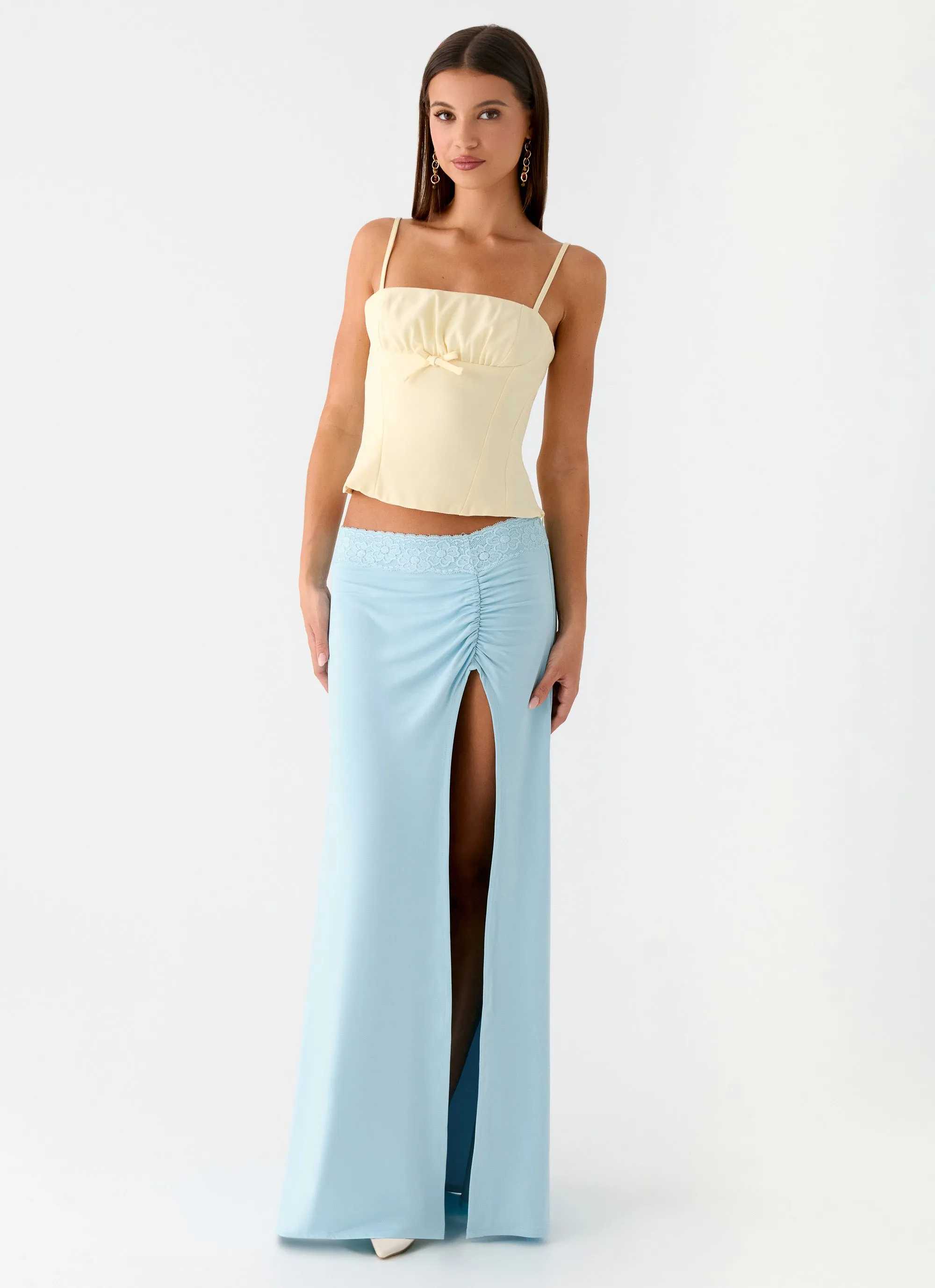 Ocean Plunge Maxi Skirt - Blue sold by Peppermayo product image thumbnail 5