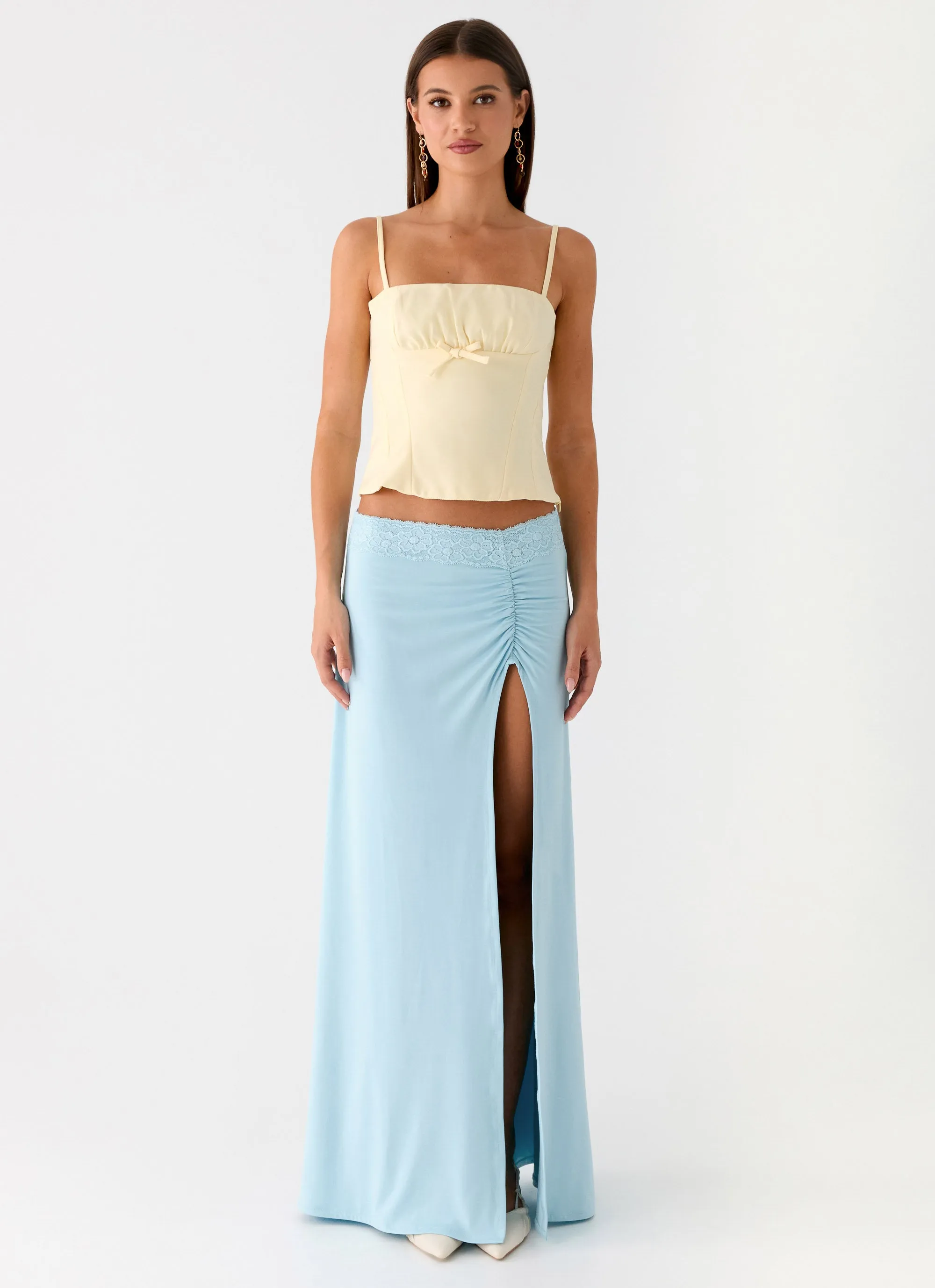 Ocean Plunge Maxi Skirt - Blue sold by Peppermayo product image thumbnail 2
