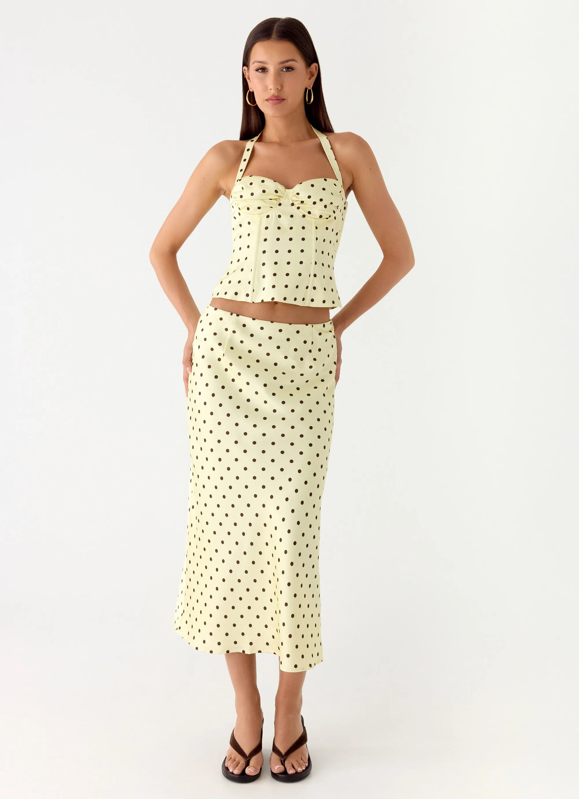 Breanne Top - Yellow Polka Dot sold by Peppermayo product image thumbnail 4
