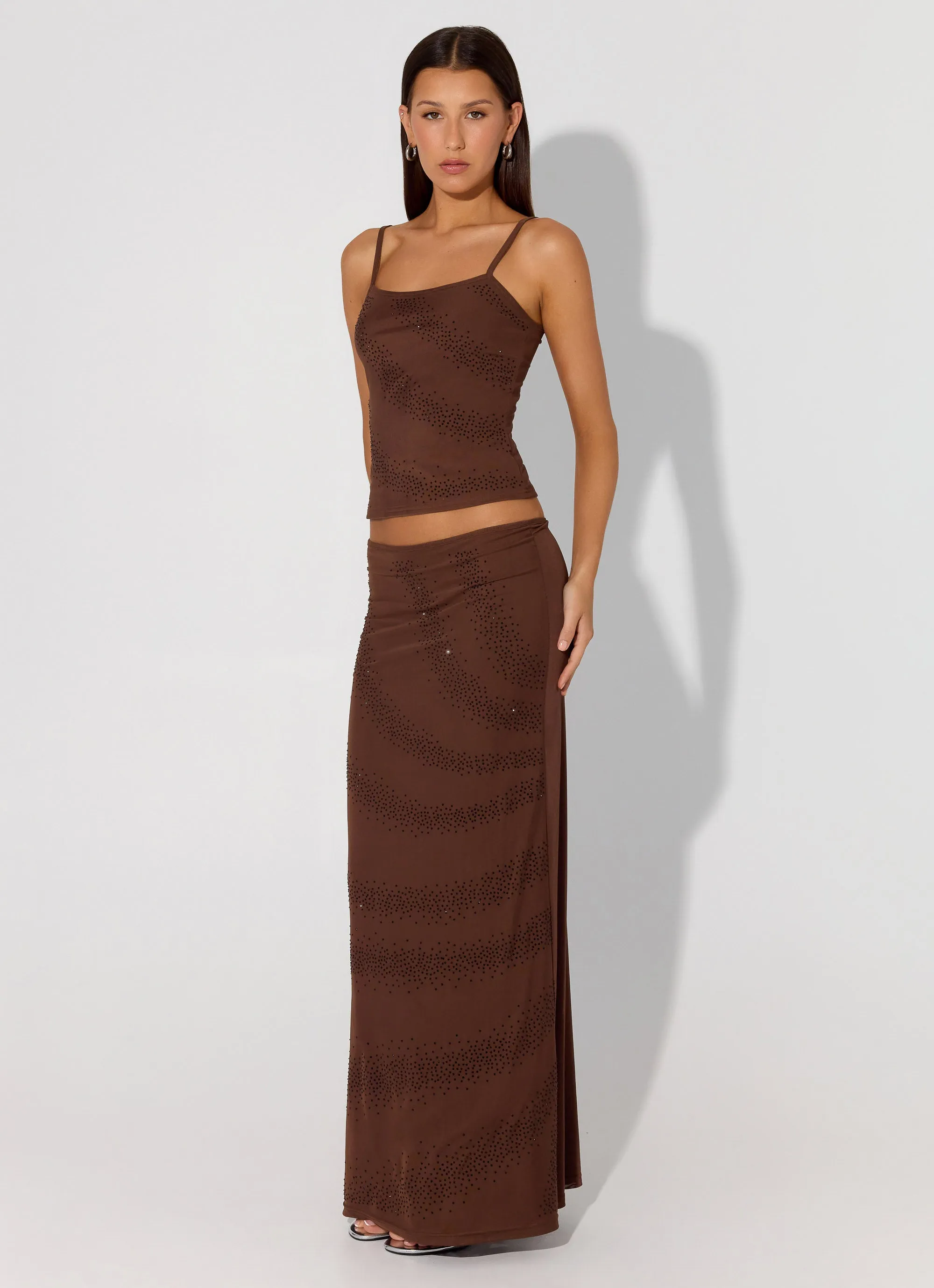 Sweet Sky Beaded Top - Chocolate sold by Peppermayo product image thumbnail 2