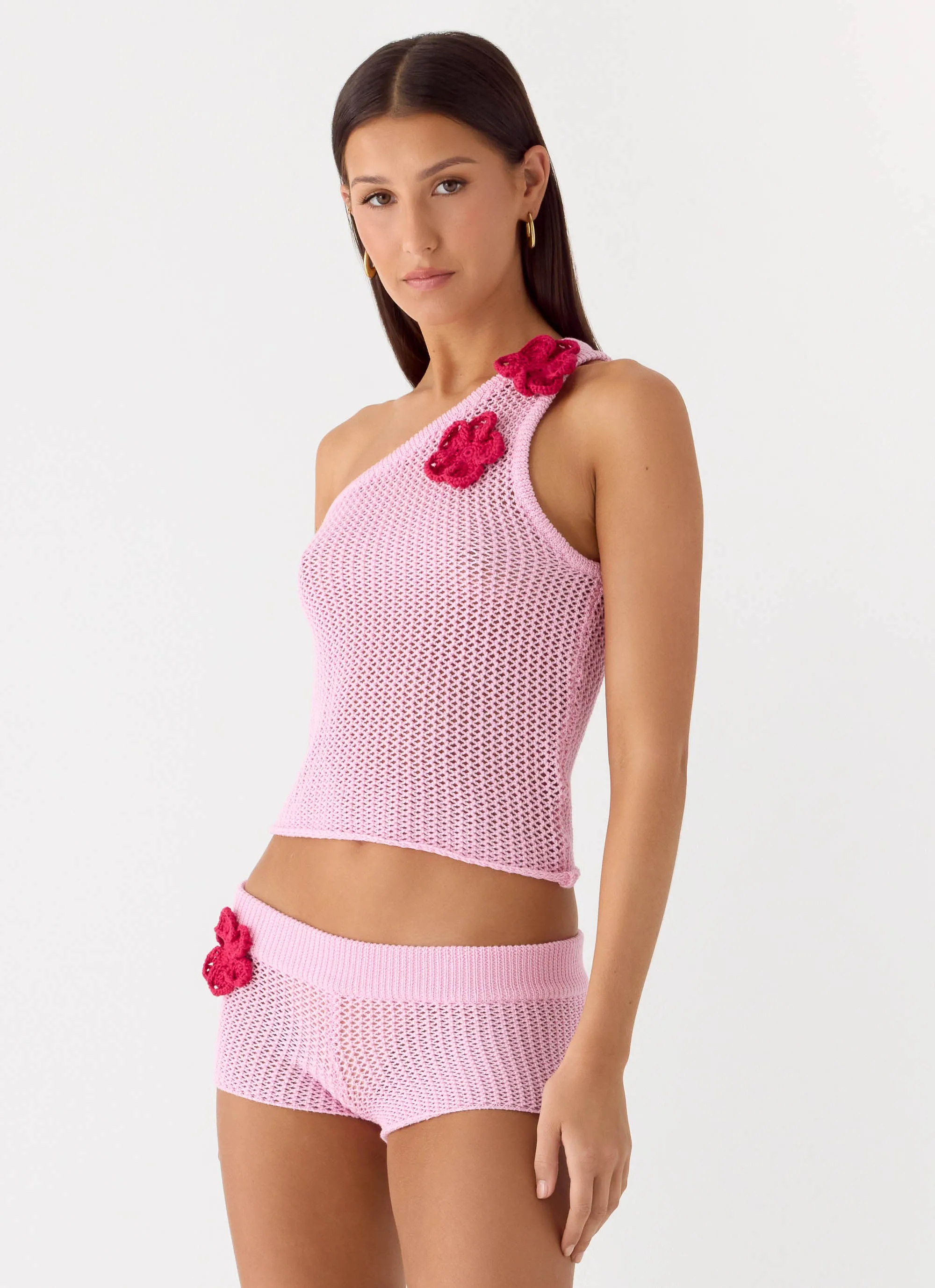 Sunray Shine Crochet Top - Pink sold by Peppermayo product image thumbnail 5