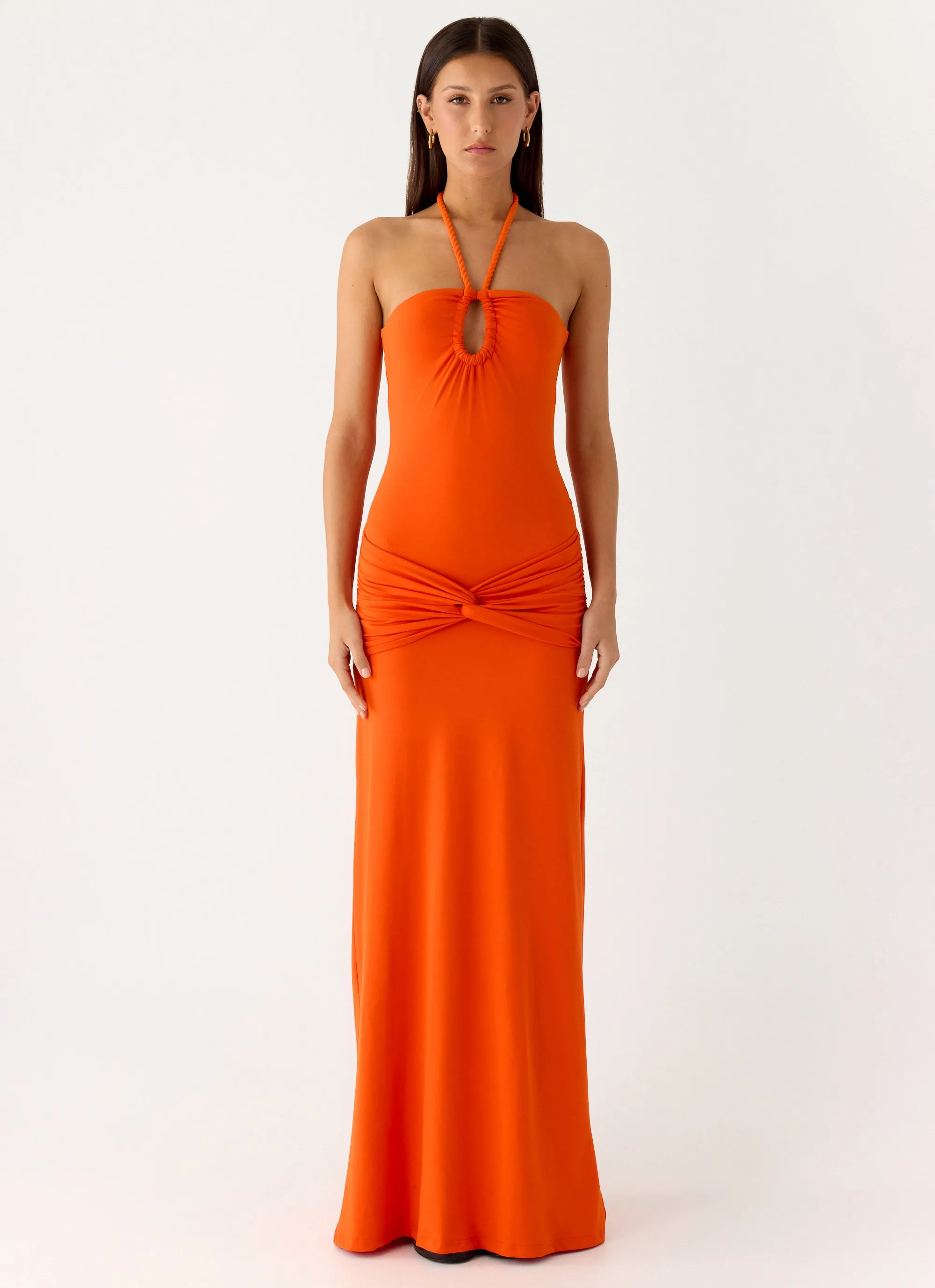 Sacred Maxi Dress - Orange sold by Peppermayo