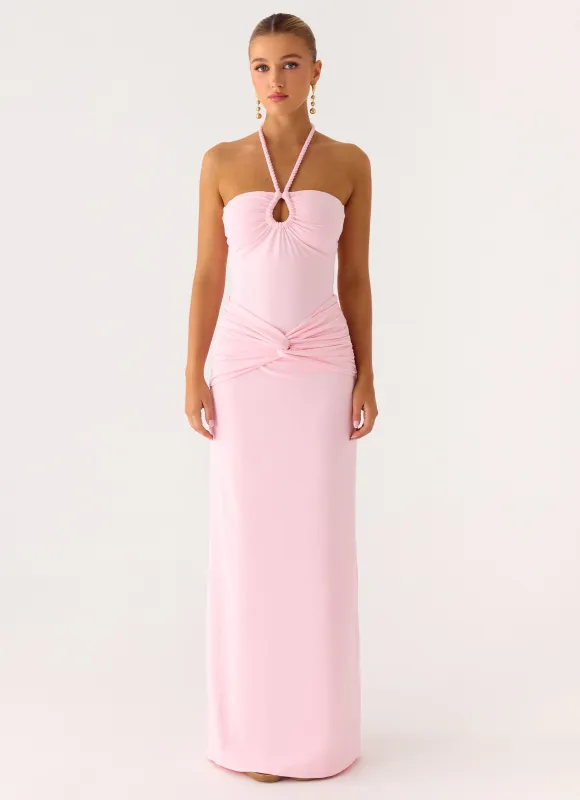 Sacred Maxi Dress - Pale Pink sold by Peppermayo