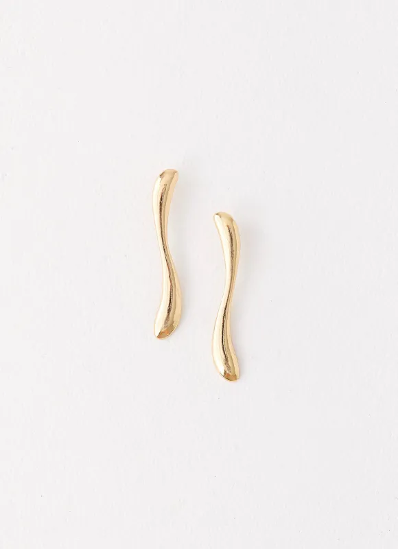 Jania Earrings - Gold sold by Peppermayo