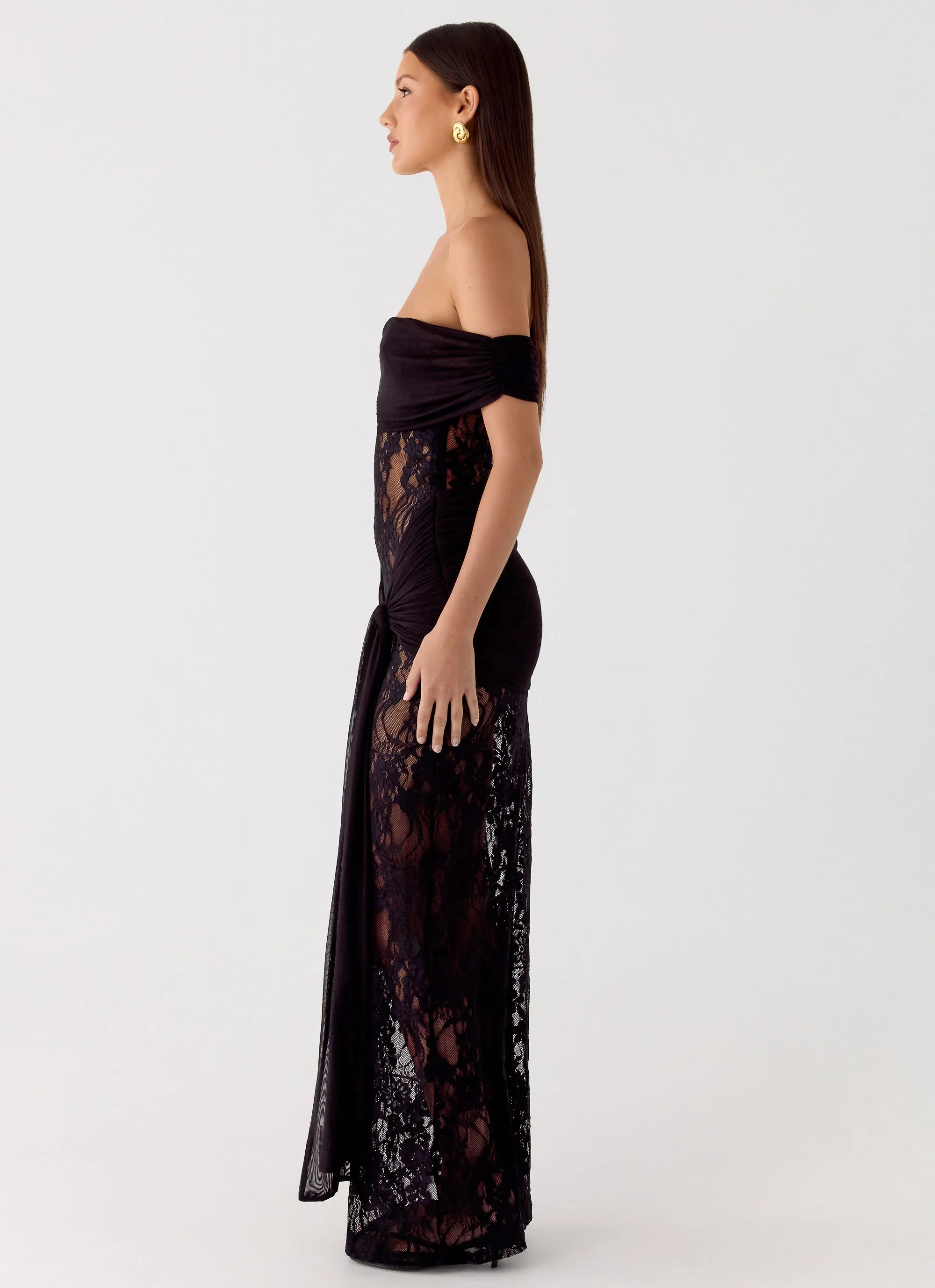 Gracie Twist Maxi Dress - Black sold by Peppermayo product image thumbnail 2
