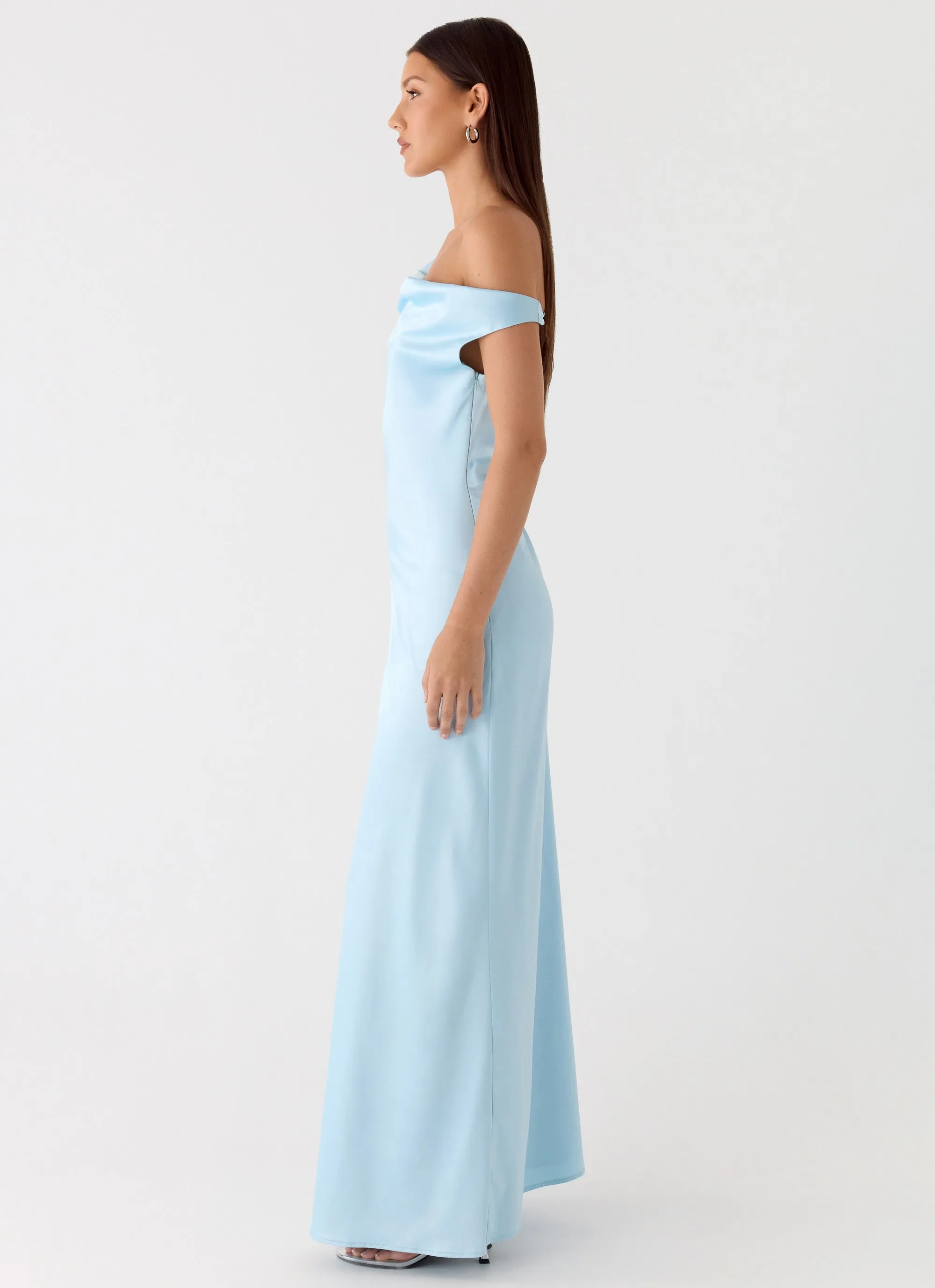 Palm Royal Maxi Dress - Ice Blue sold by Peppermayo product image thumbnail 3