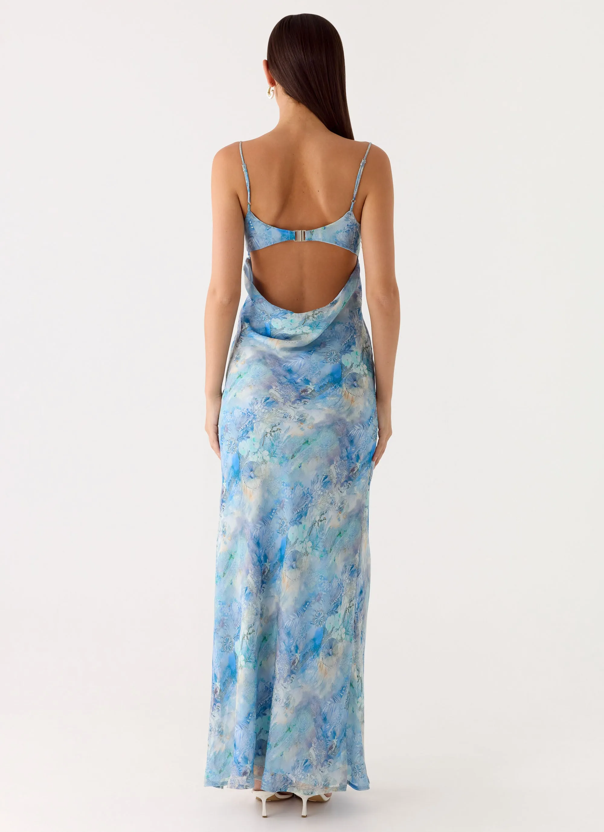 Alouette Maxi Dress - Aqua Paisley sold by Peppermayo product image thumbnail 4