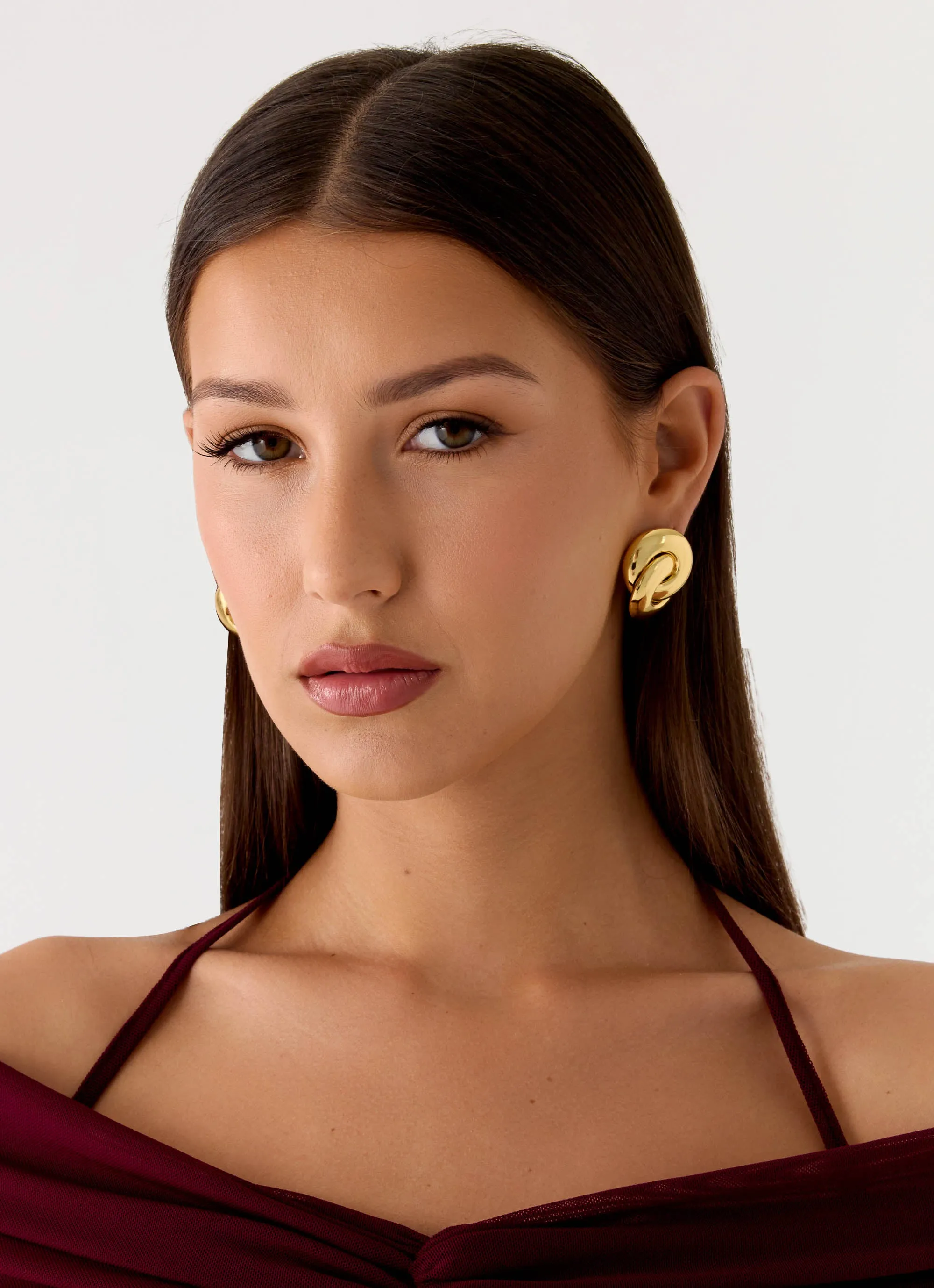 Rosso Rush Earrings - Gold sold by Peppermayo product image thumbnail 3