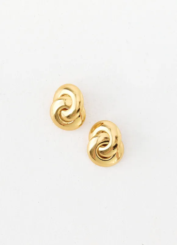 Rosso Rush Earrings - Gold made by Peppermayo