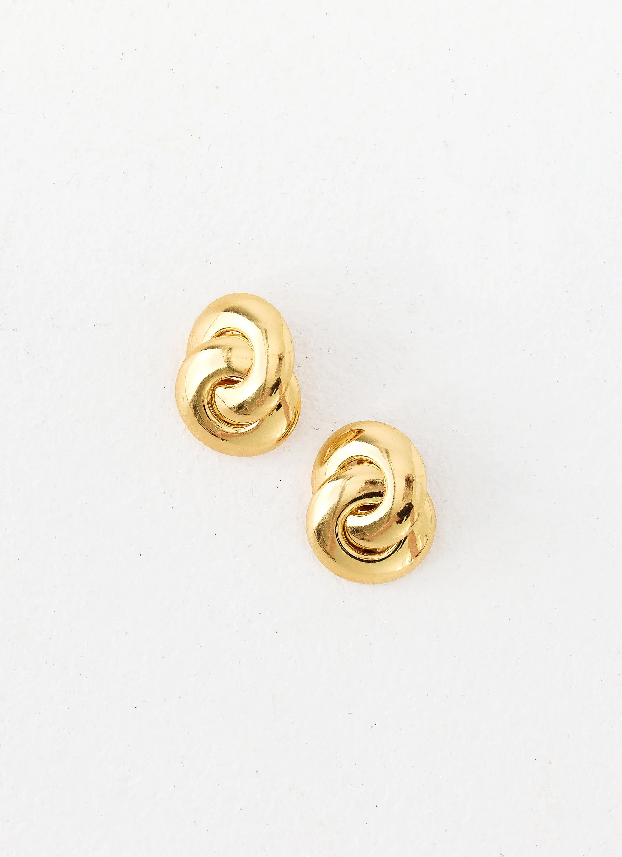 Rosso Rush Earrings - Gold sold by Peppermayo
