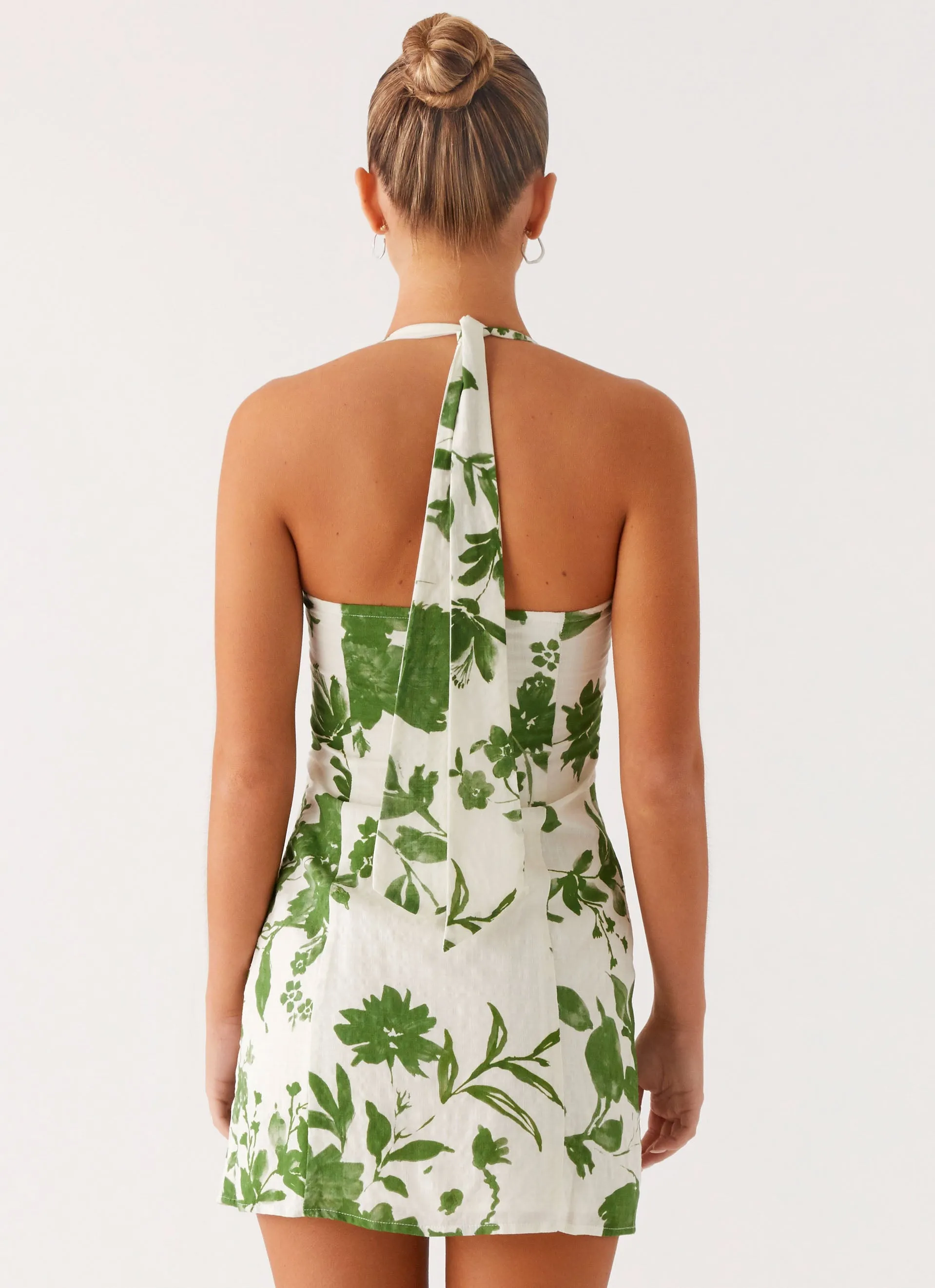 Melora Cotton Mini Dress - Verdant Bloom sold by Peppermayo product image thumbnail 3