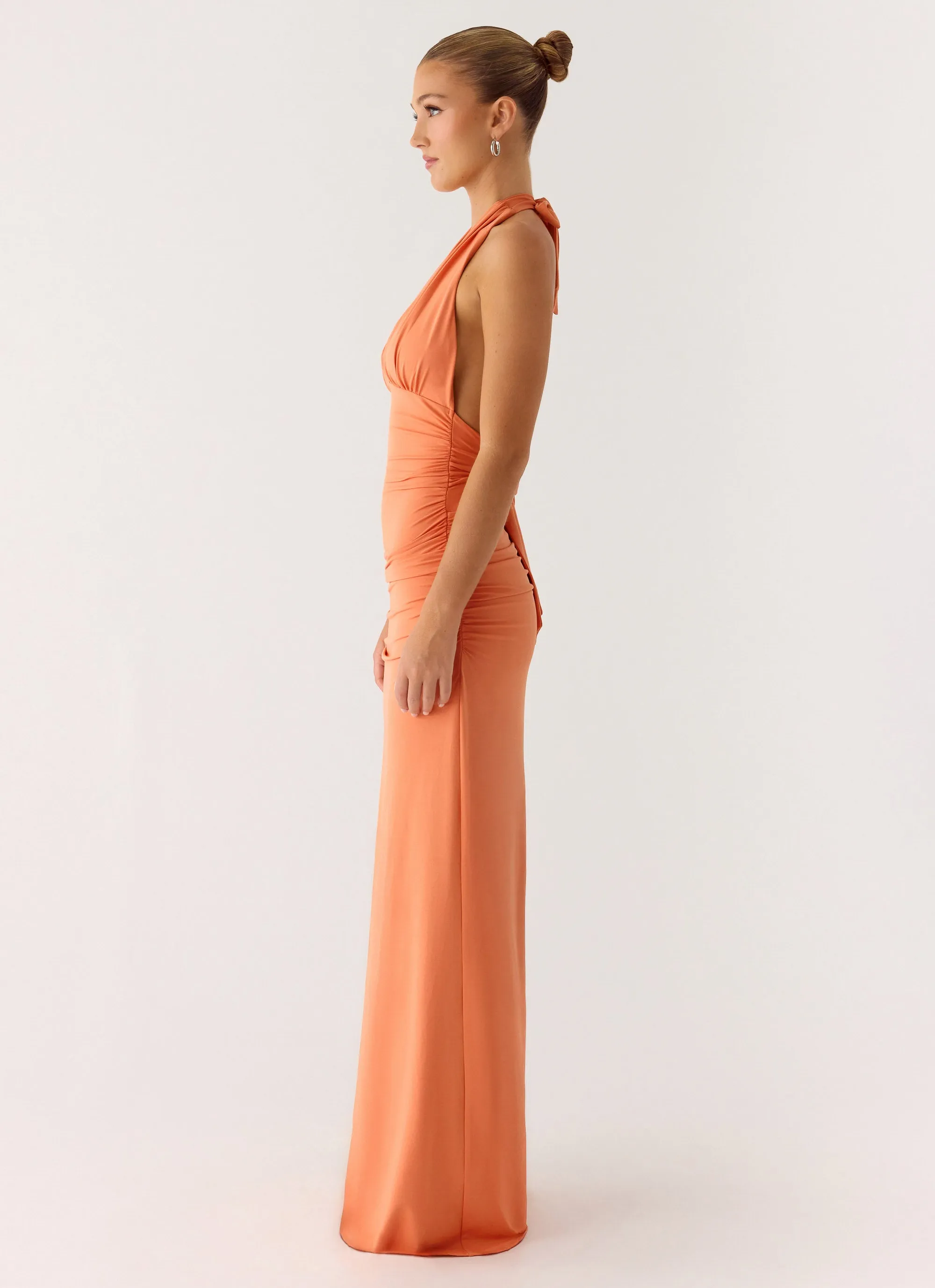 Ilaria Halter Maxi Dress - Apricot sold by Peppermayo product image thumbnail 2