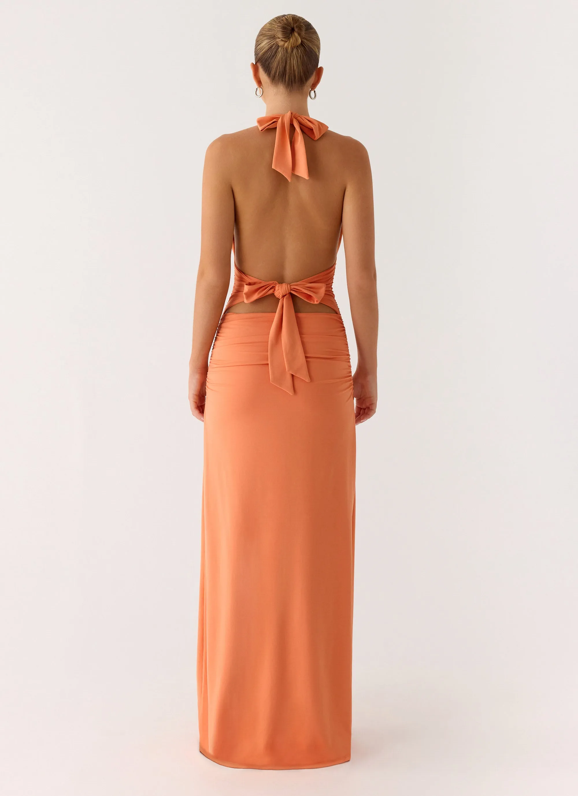 Ilaria Halter Maxi Dress - Apricot sold by Peppermayo product image thumbnail 3