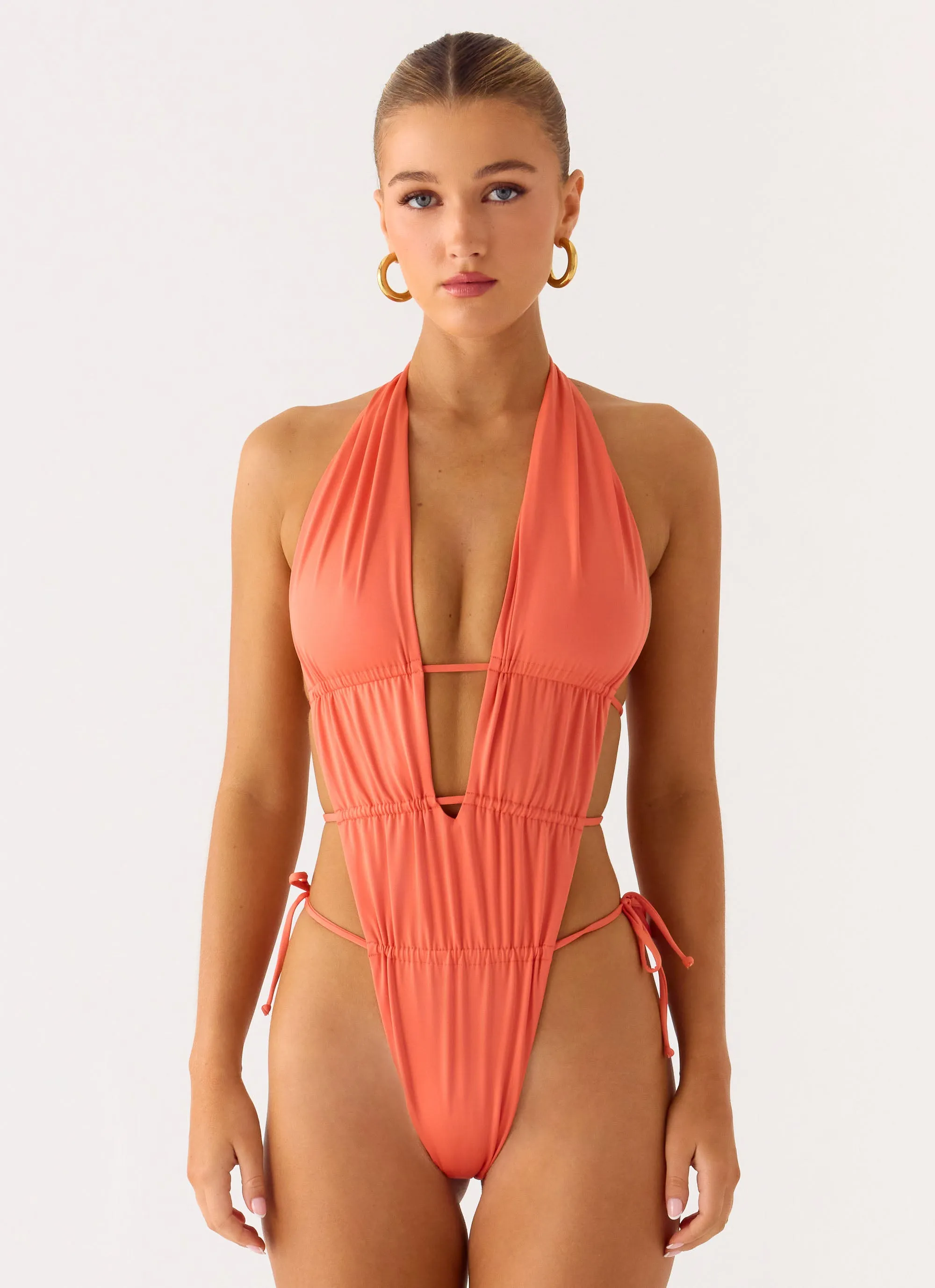 Dandara Cut Out Swimsuit - Orange sold by Peppermayo product image thumbnail 3