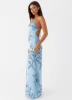 Felicia Daisy Maxi Dress - Blue Floral sold by Peppermayo