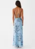 Felicia Daisy Maxi Dress - Blue Floral sold by Peppermayo